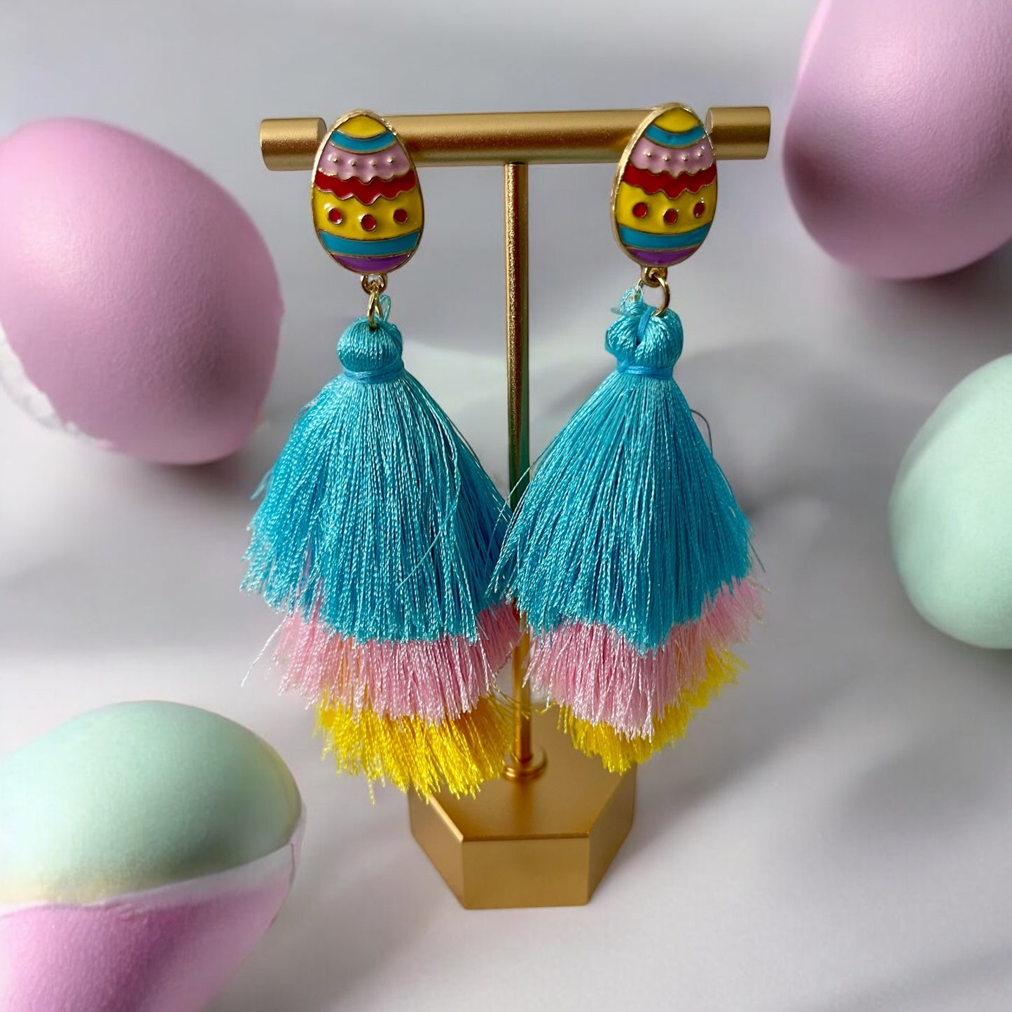 Easter Egg Tassel Delight Earrings