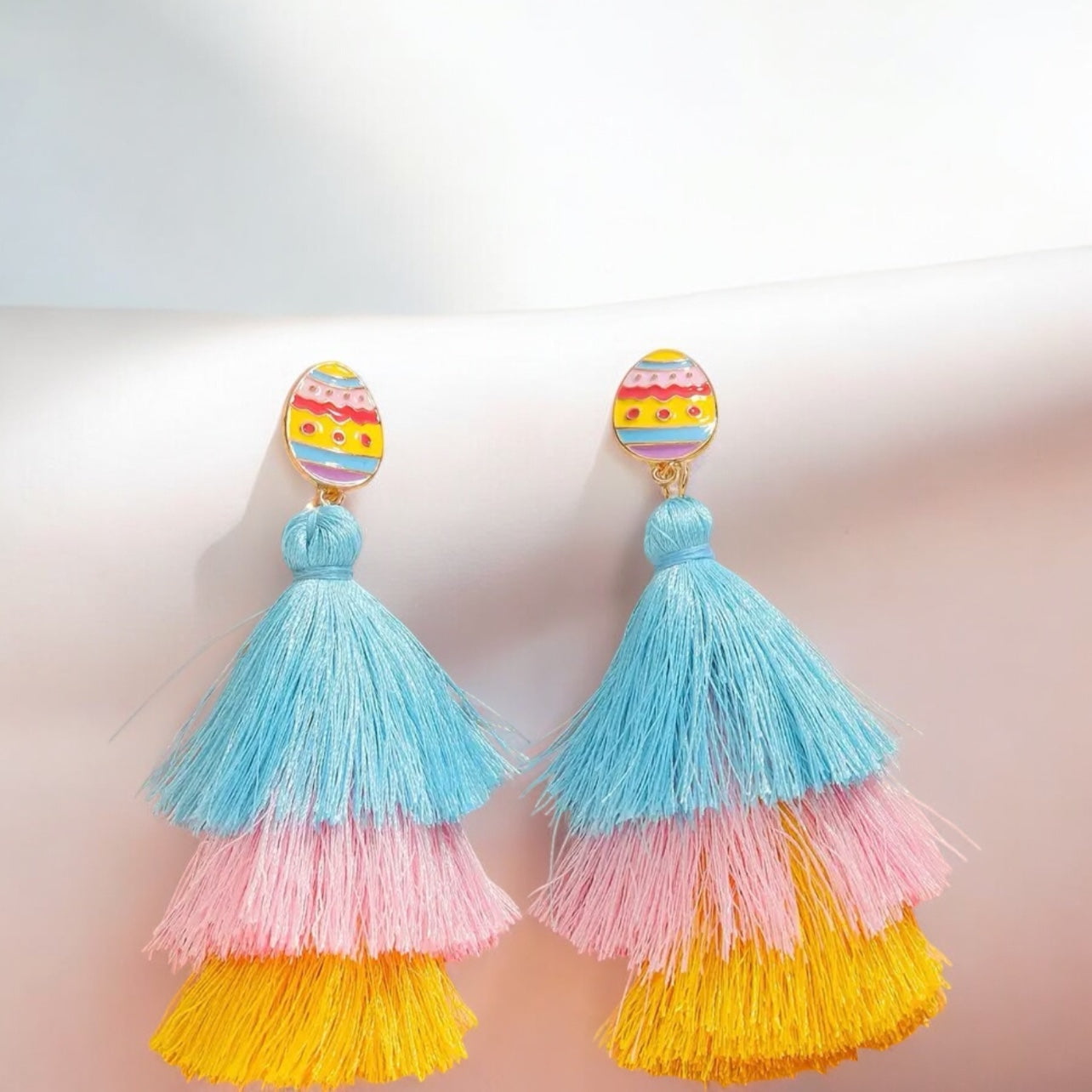 Easter Egg Tassel Delight Earrings