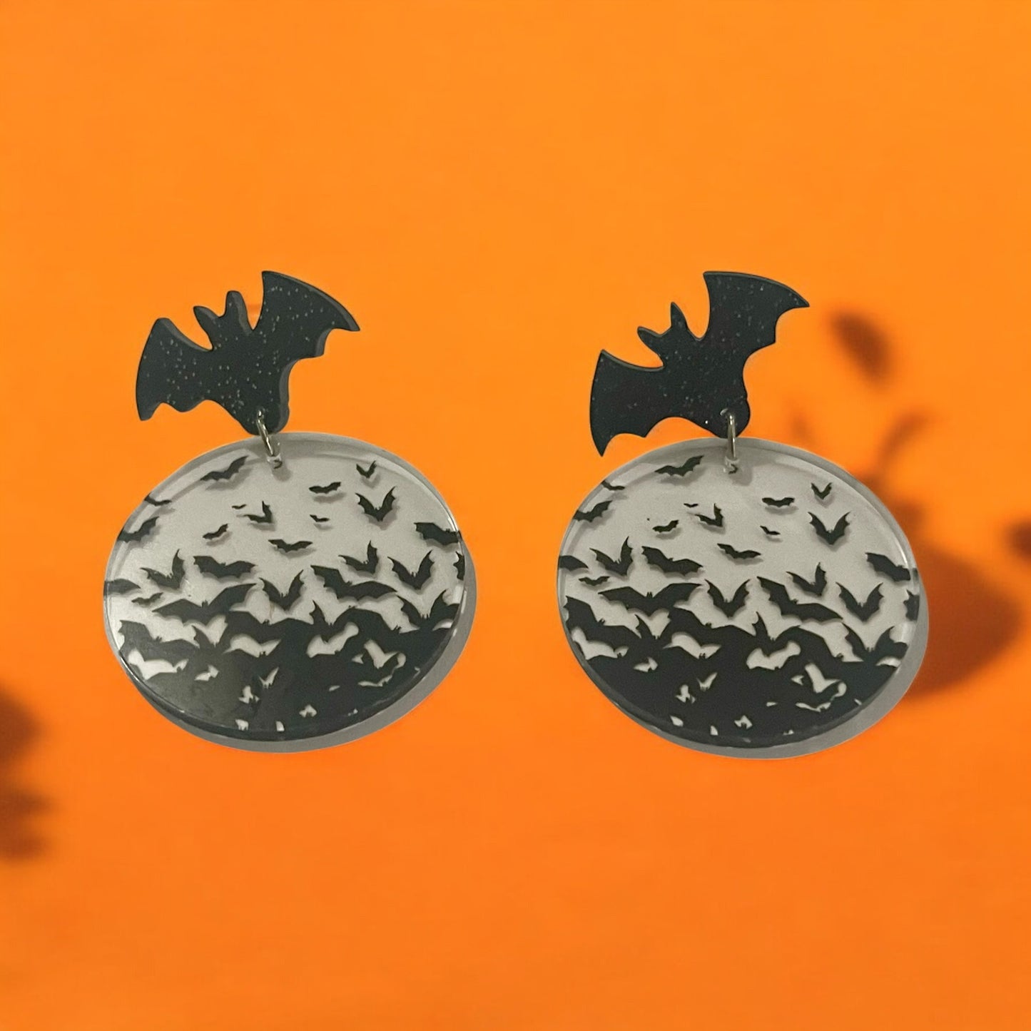 Midnight Flight Bat Earrings