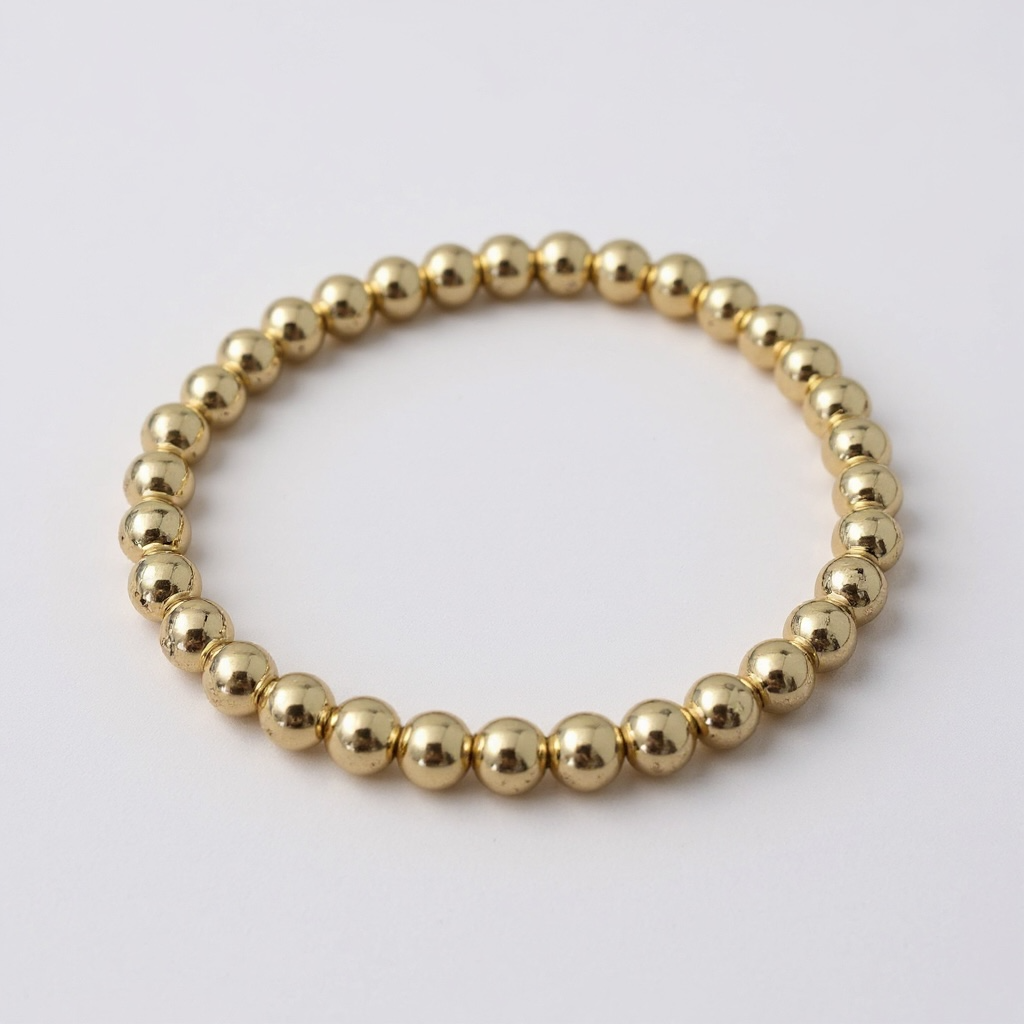 14K Gold Filled Bead Bracelets – Tarnish Resistant & Waterproof