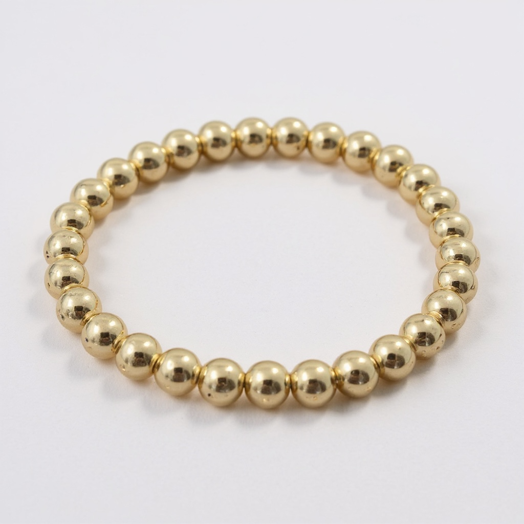 14K Gold Filled Bead Bracelets – Tarnish Resistant & Waterproof