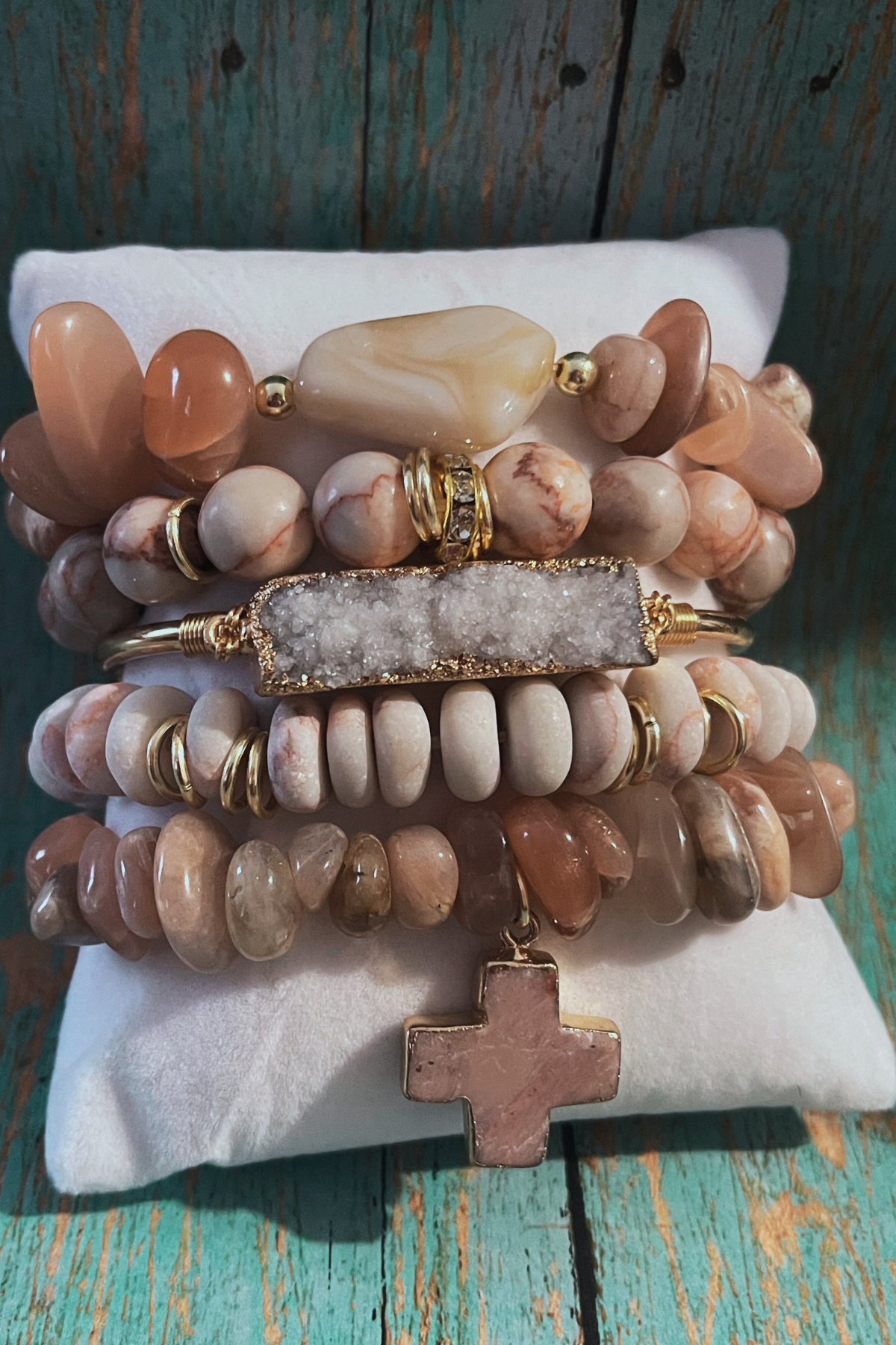 5-piece Cross Bracelet Set