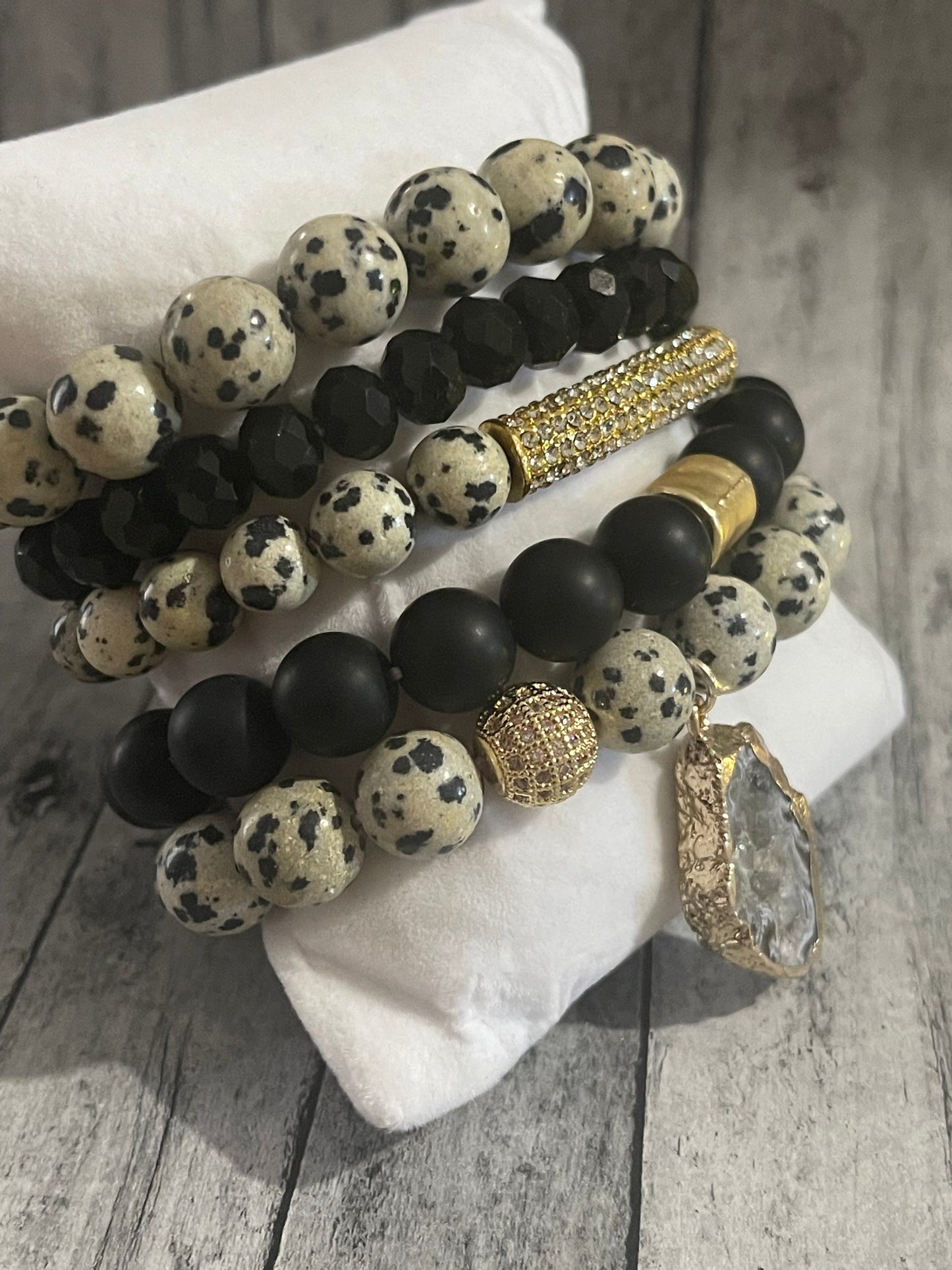 Dalmatian 5-piece Bracelet Set