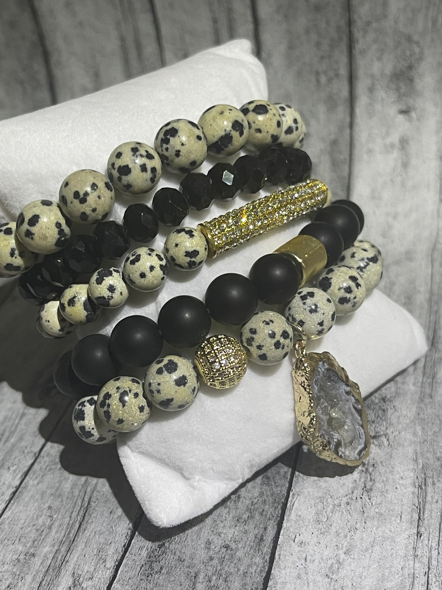 Dalmatian 5-piece Bracelet Set