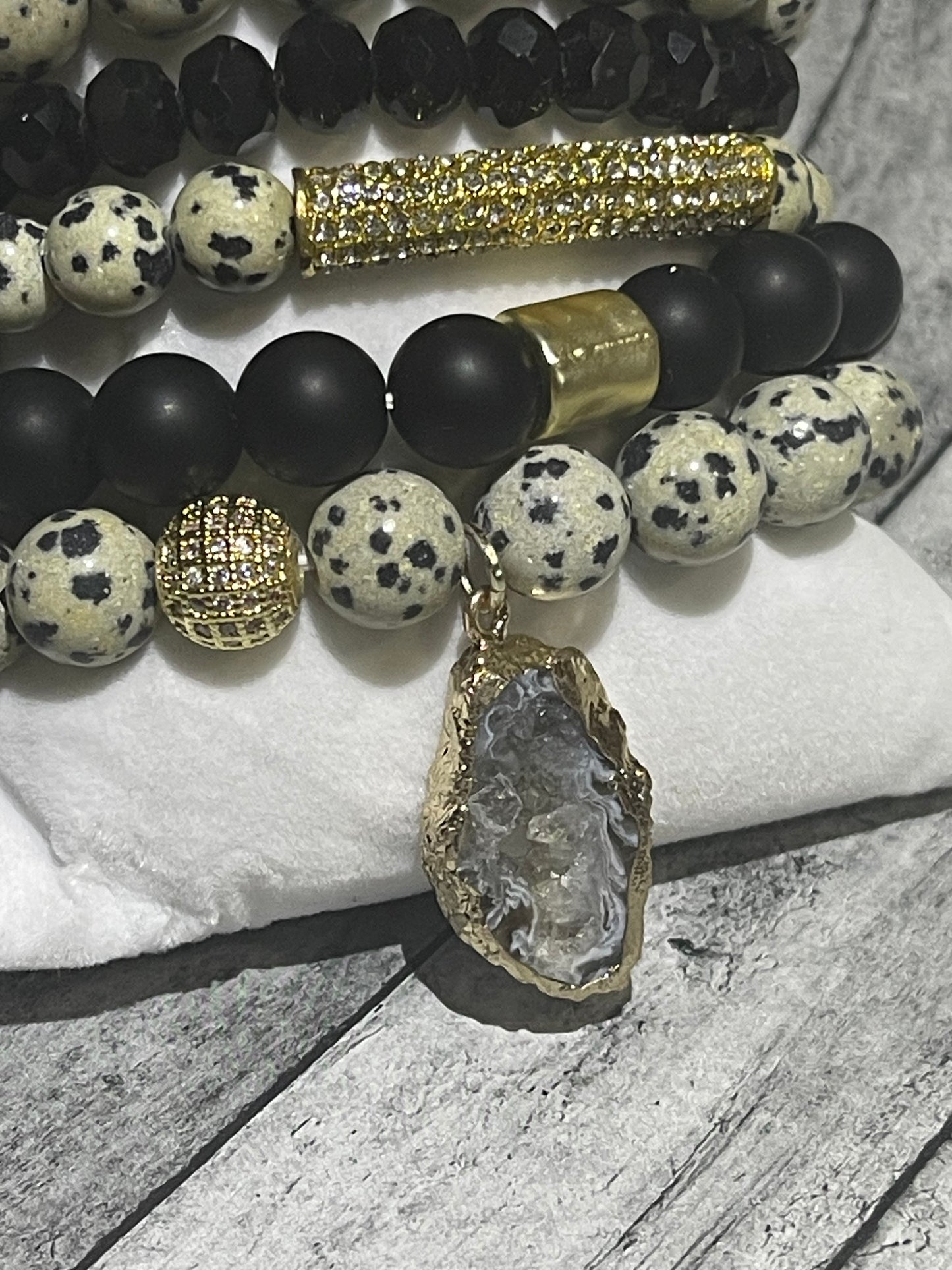 Dalmatian 5-piece Bracelet Set