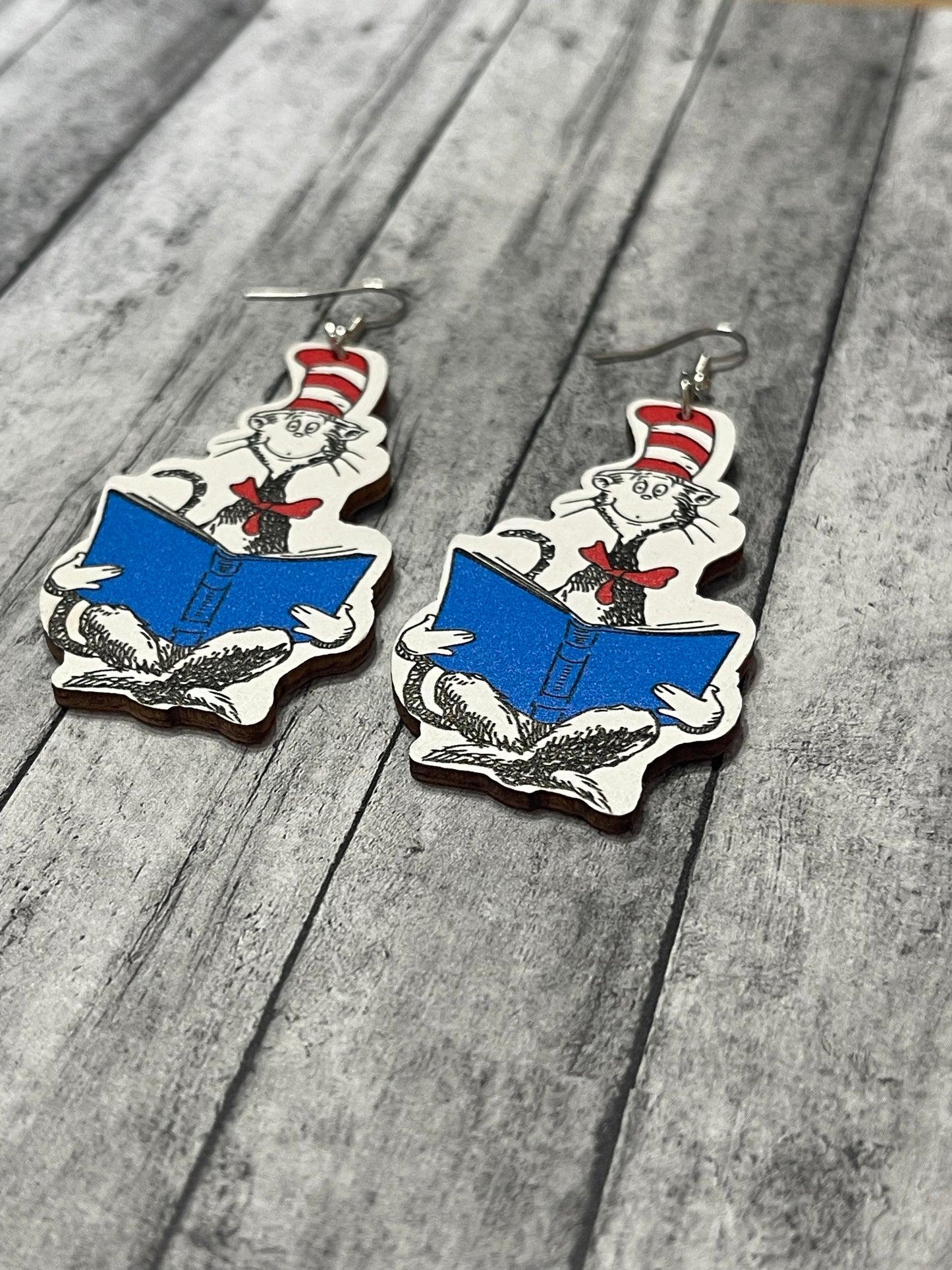 Dr. Seuss Wooden Earrings