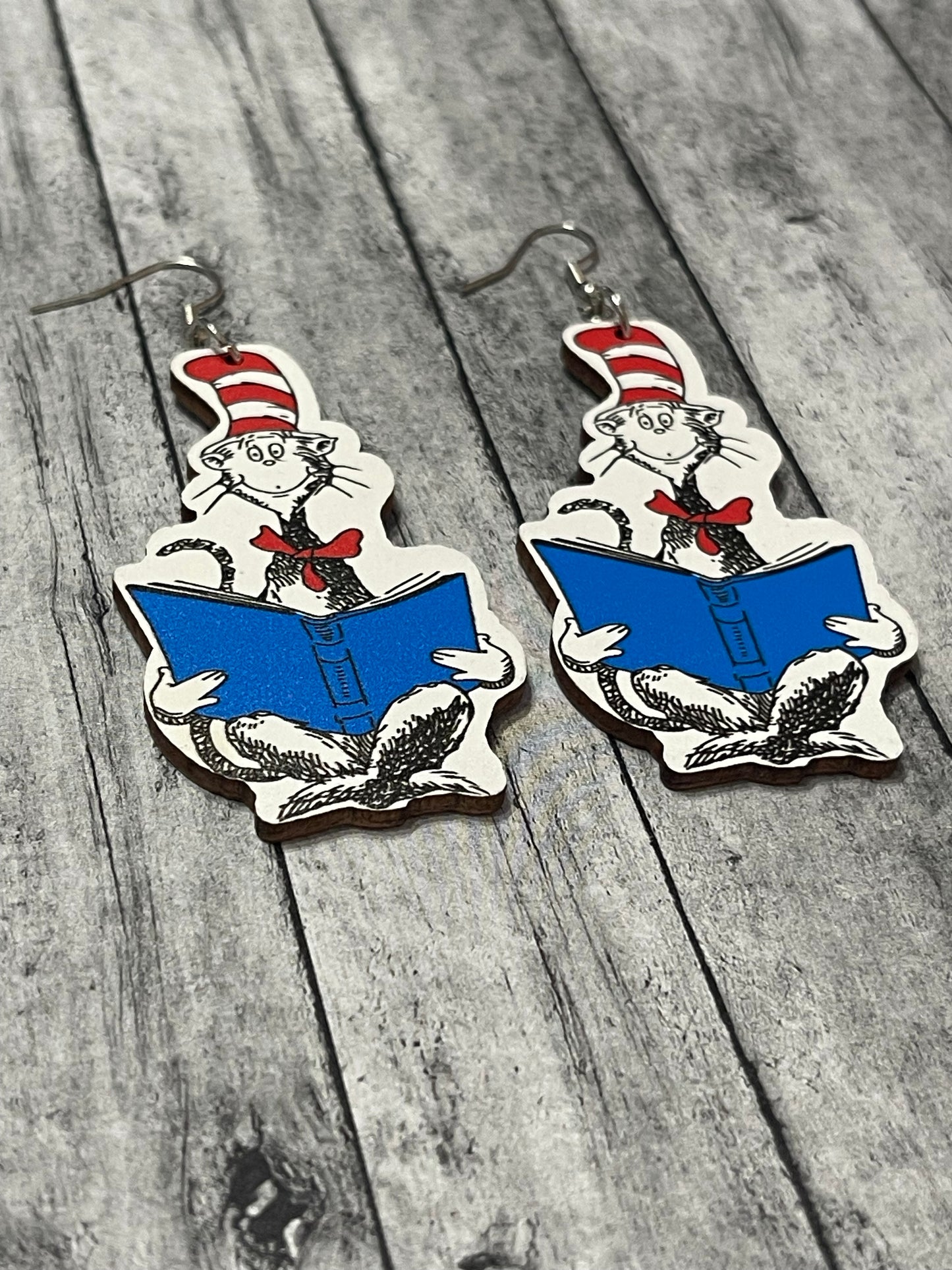 Dr. Seuss Wooden Earrings