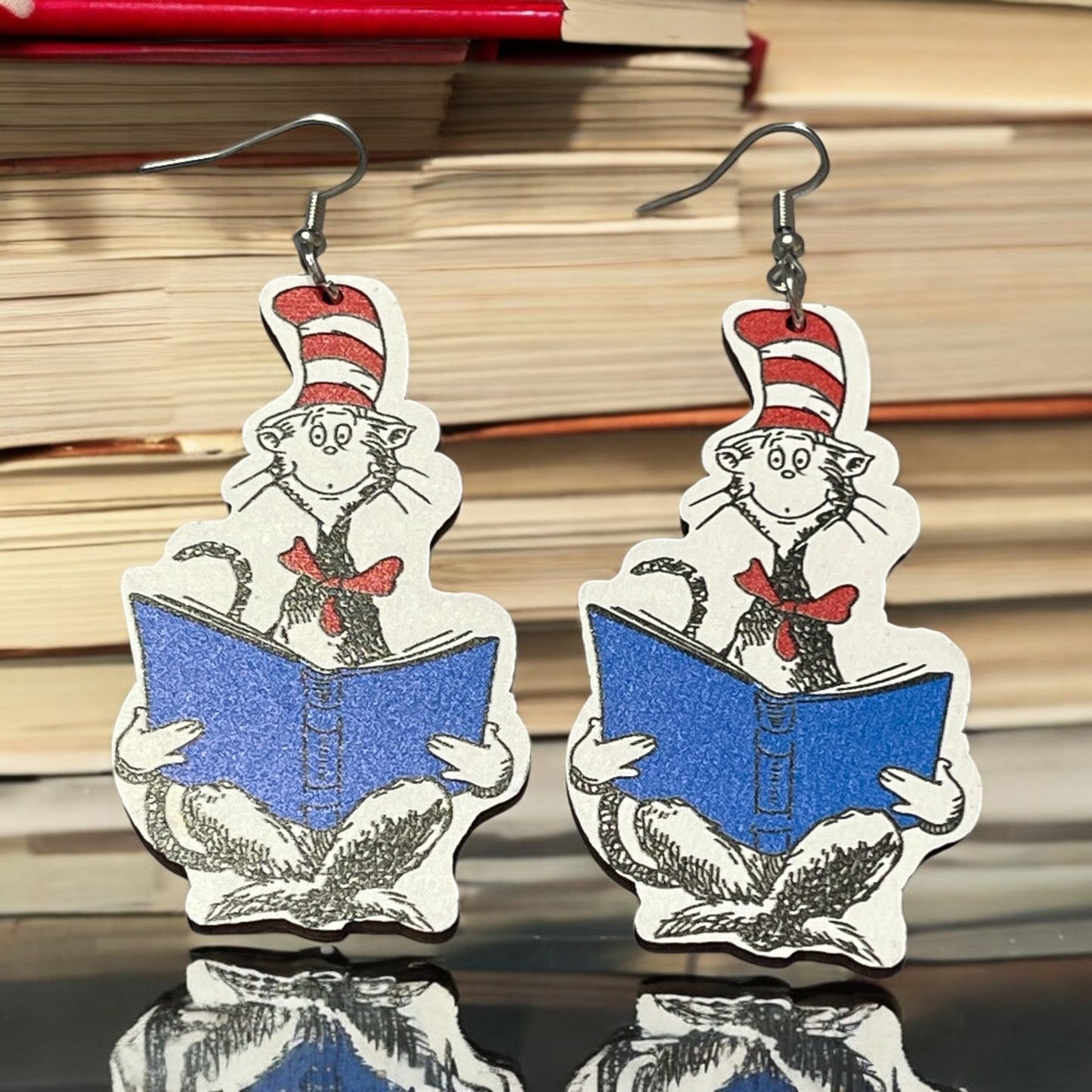 Dr. Seuss Wooden Earrings
