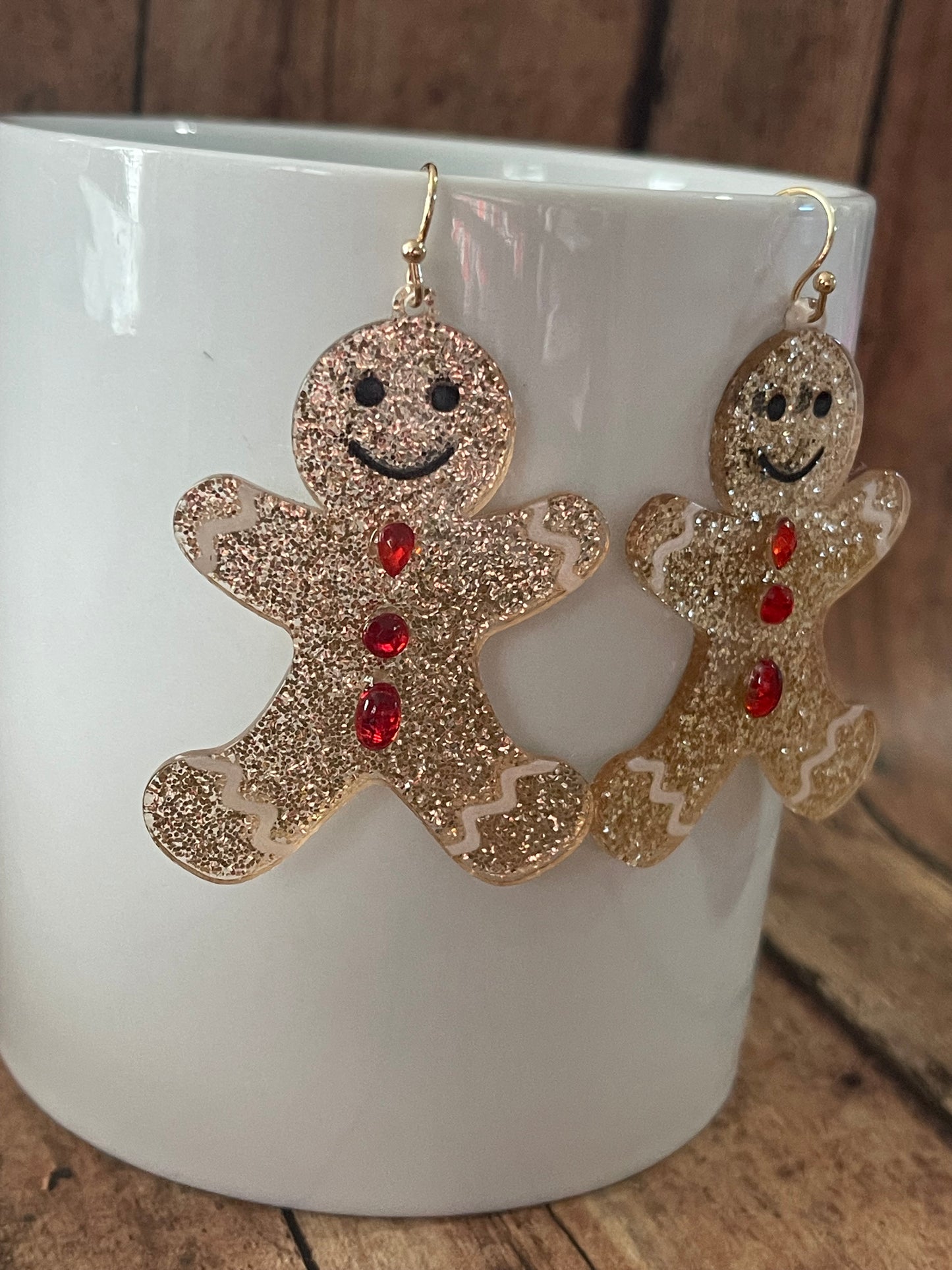 Festive Gingerbread Man Earrings