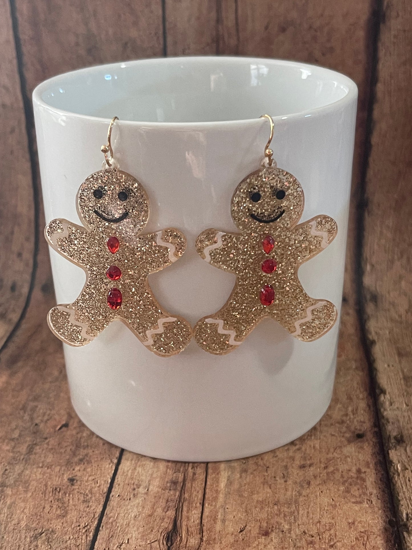 Festive Gingerbread Man Earrings