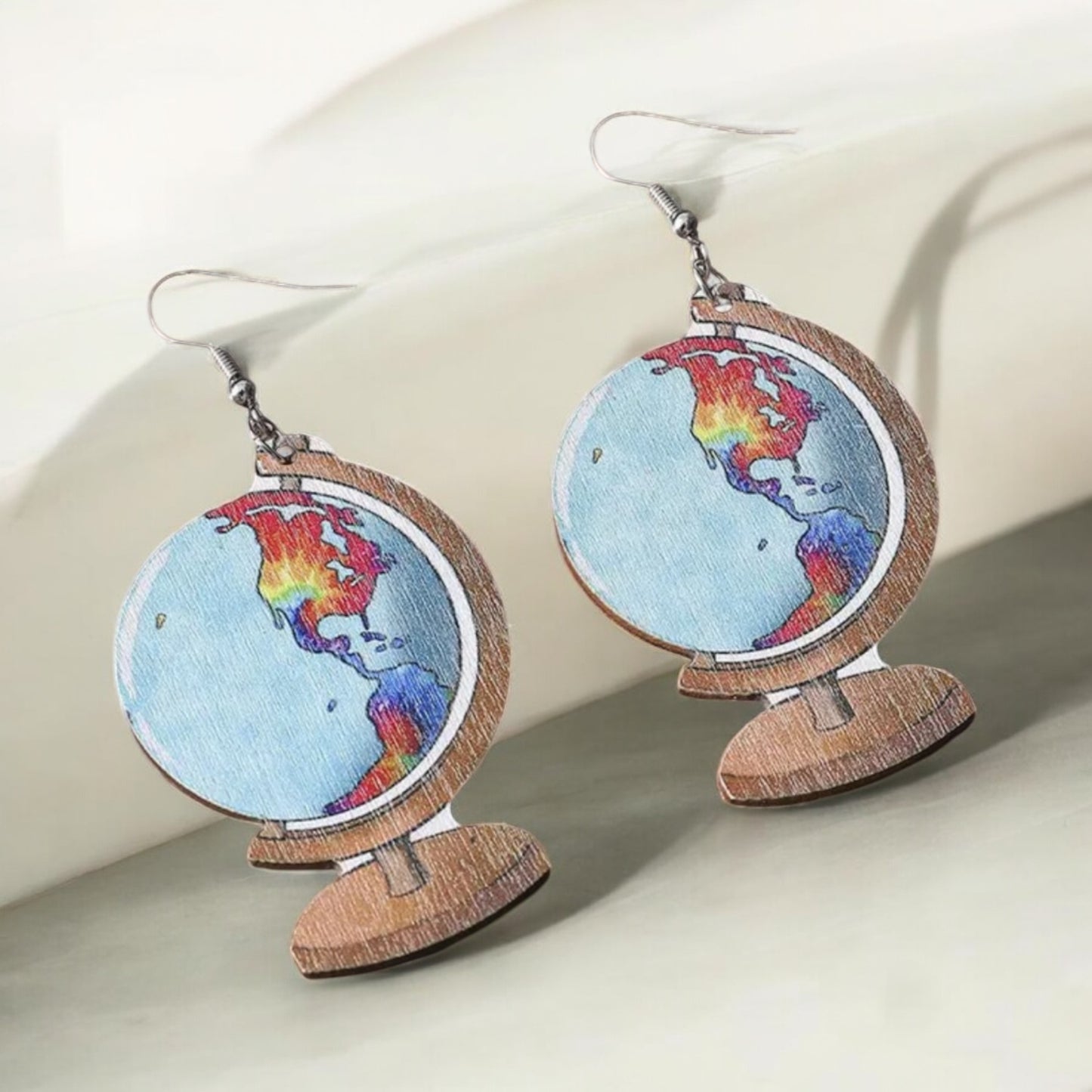World Traveler Globe Earrings