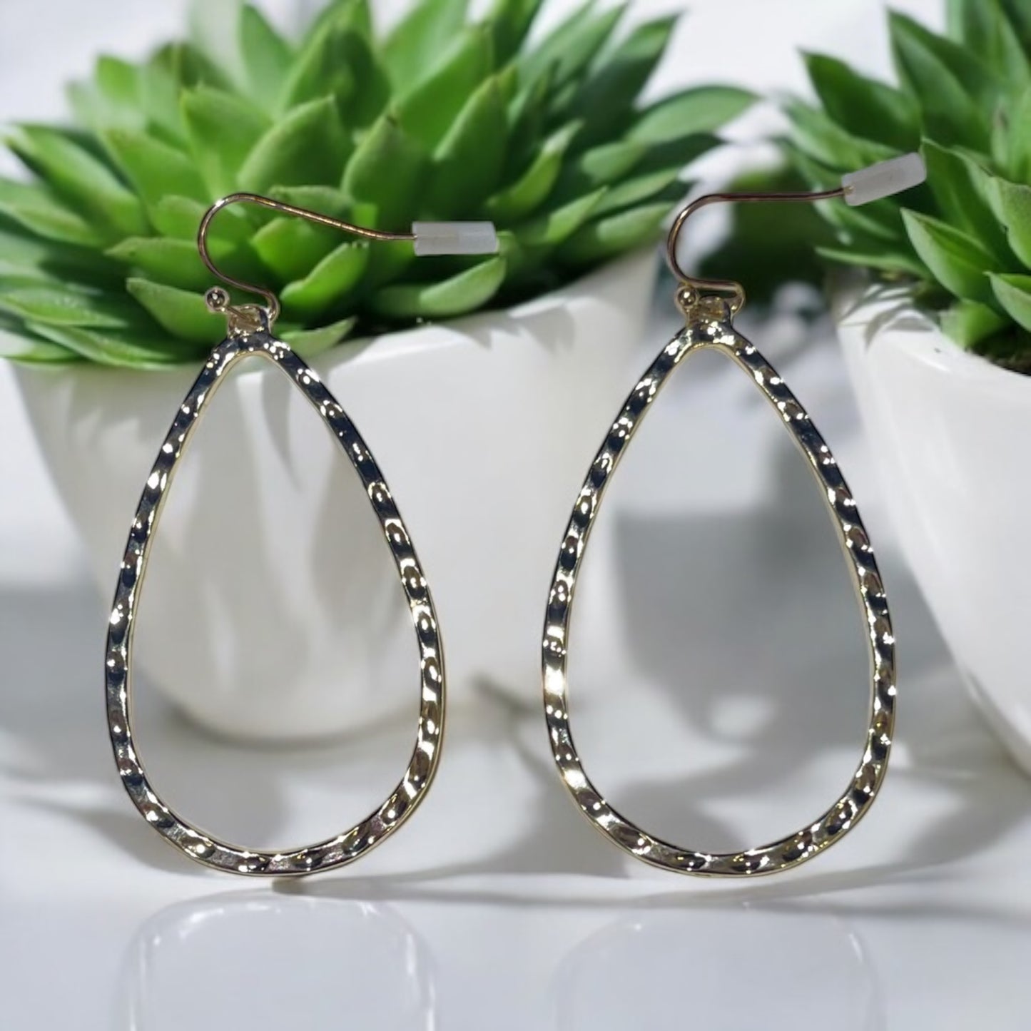 Golden Glow Teardrop Earrings