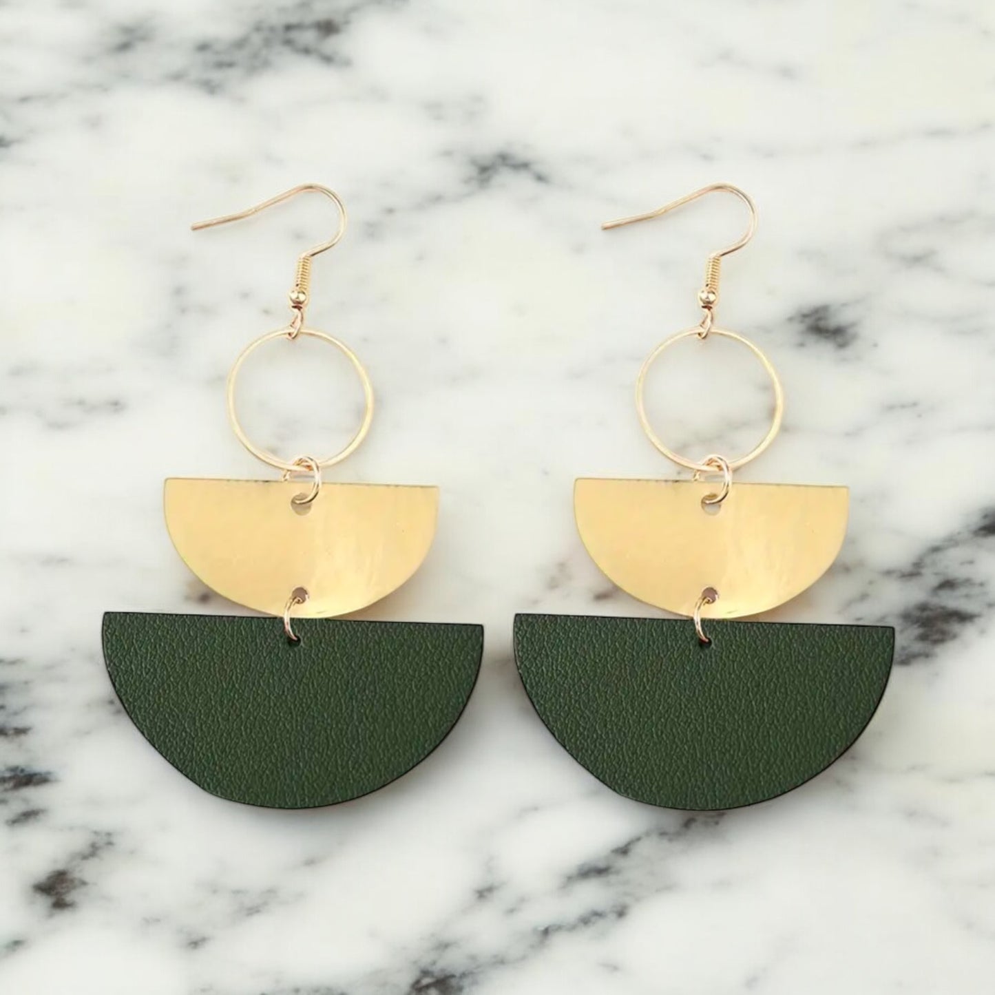 Modern Geometric Dangle Earrings