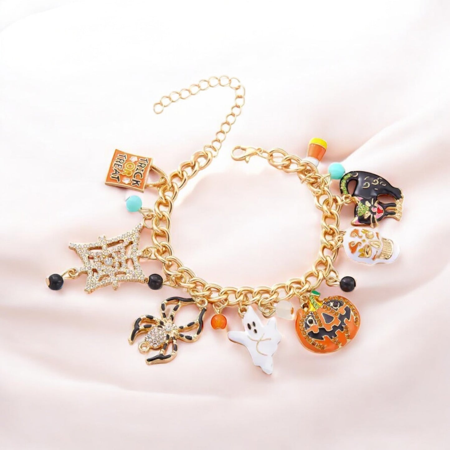Spooky Halloween Charm Bracelet