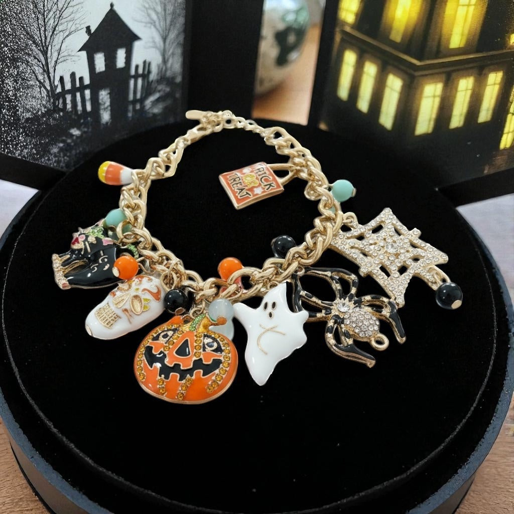 Spooky Halloween Charm Bracelet
