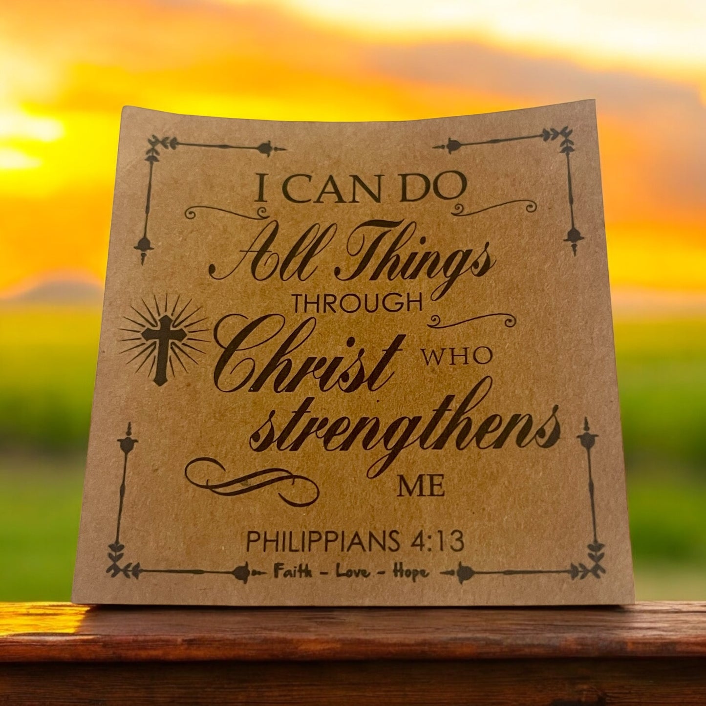 I Can Do All Things Through Christ Multi-Colored Beaded Bracelet