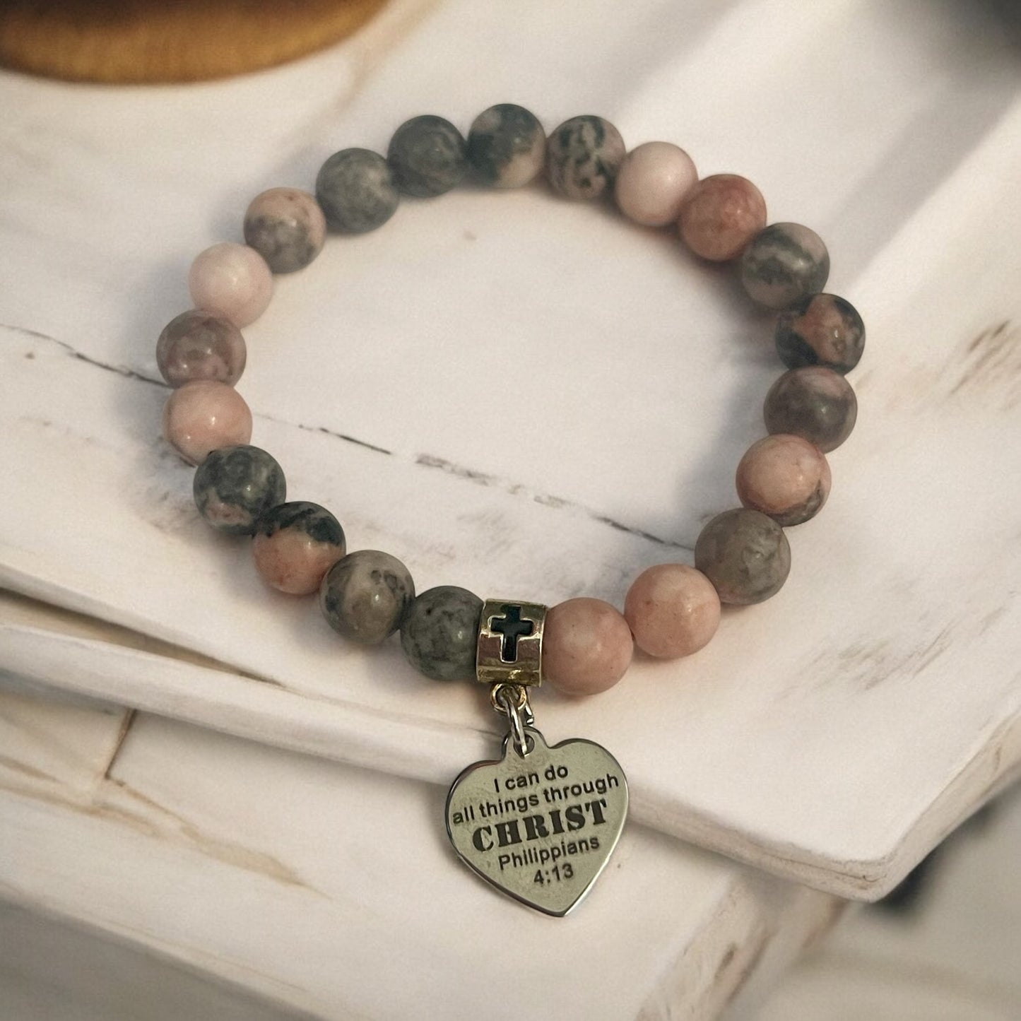 I Can Do All Things Through Christ Who Strengthens Me Beaded Bracelet