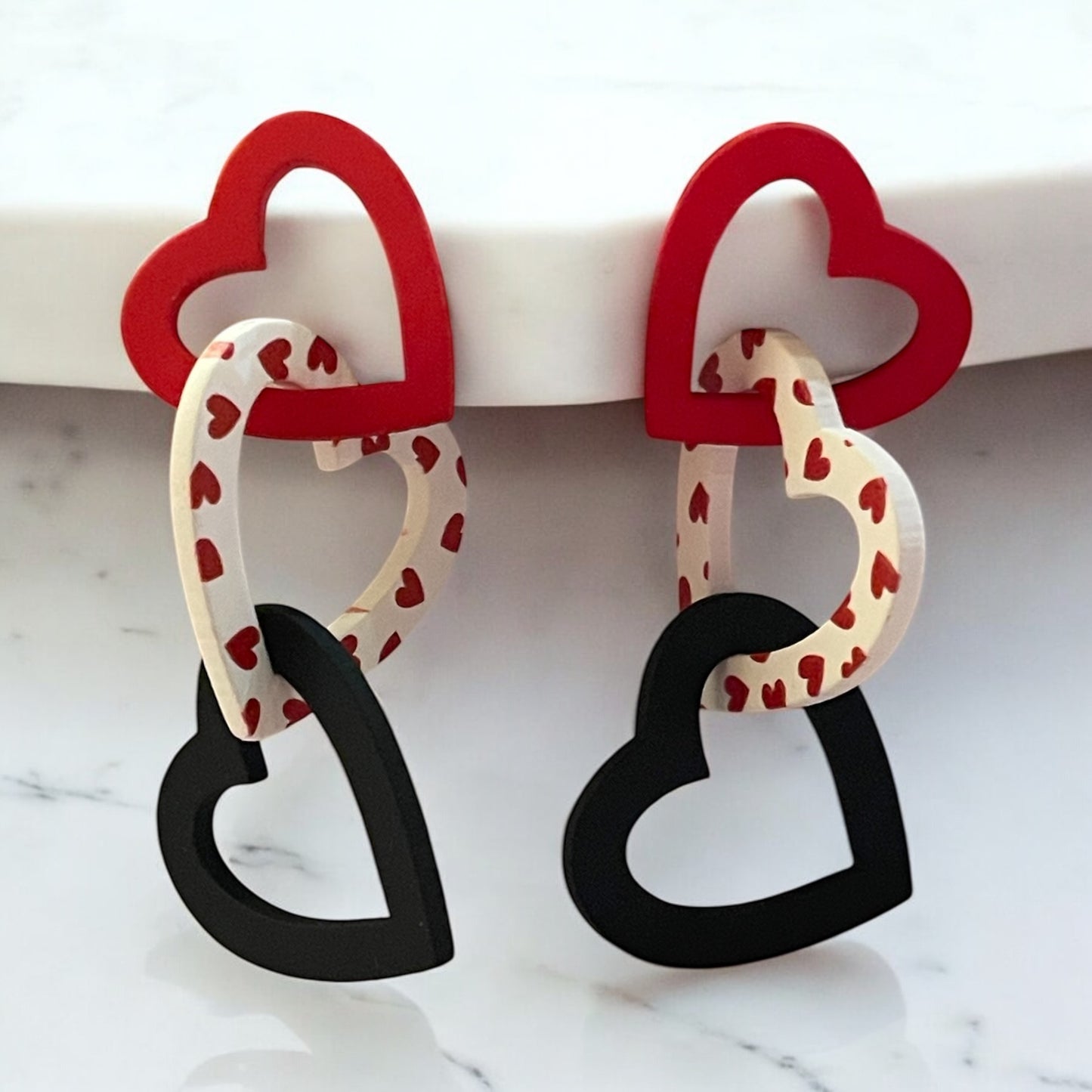 Love Link Heart Earrings