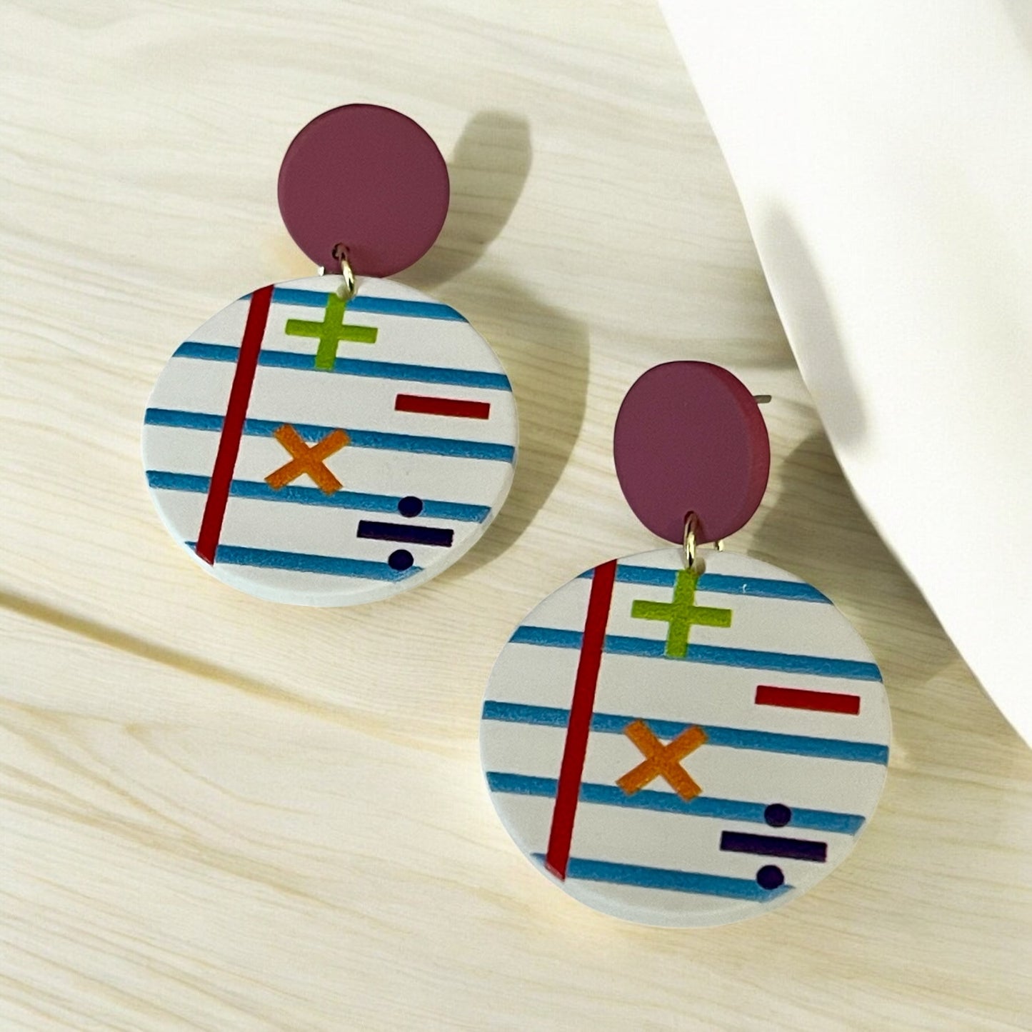 Math Matters Statement Earrings