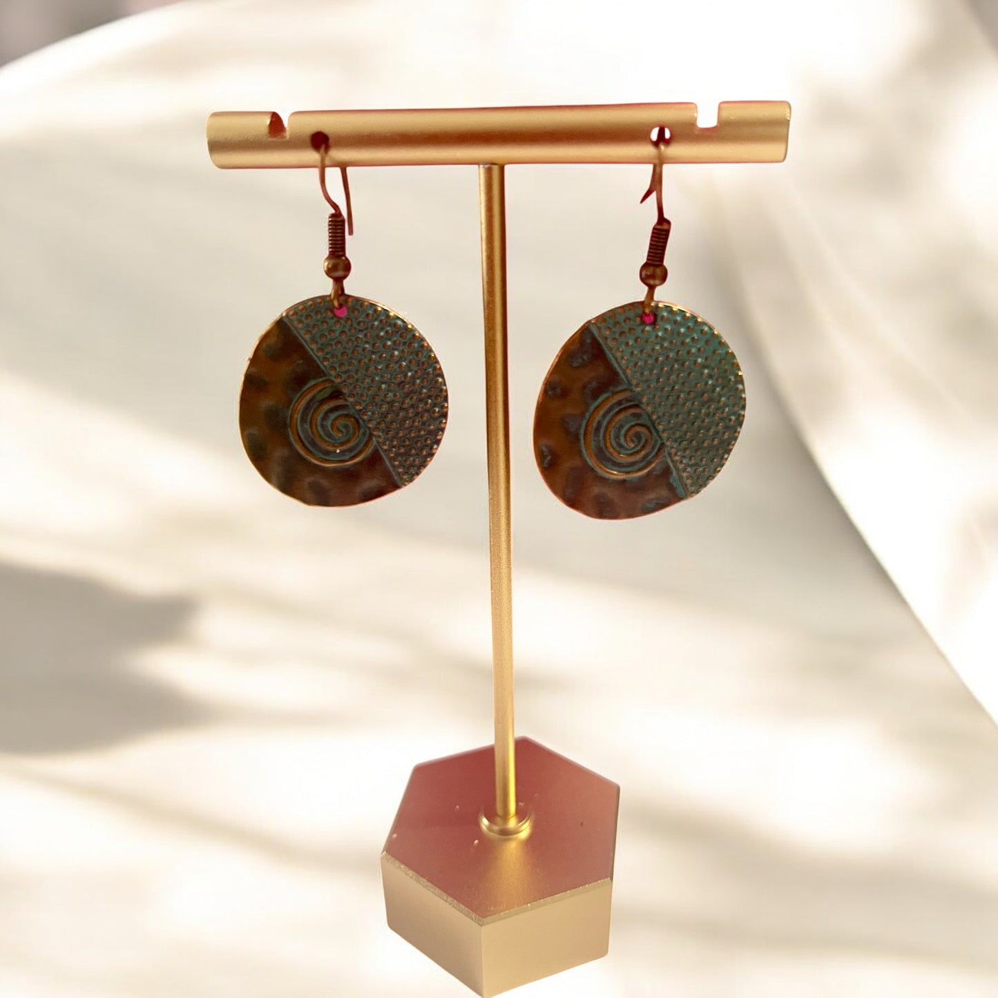 Rustic Teal Earrings