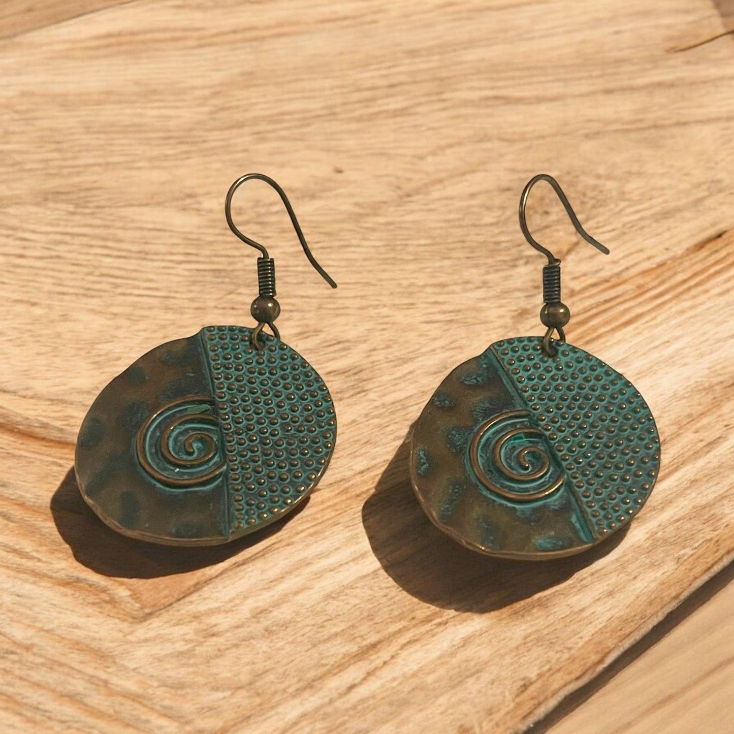 Rustic Teal Earrings