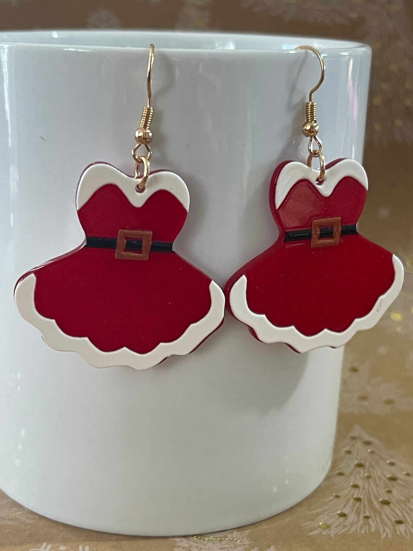 Mrs. Claus Earrings