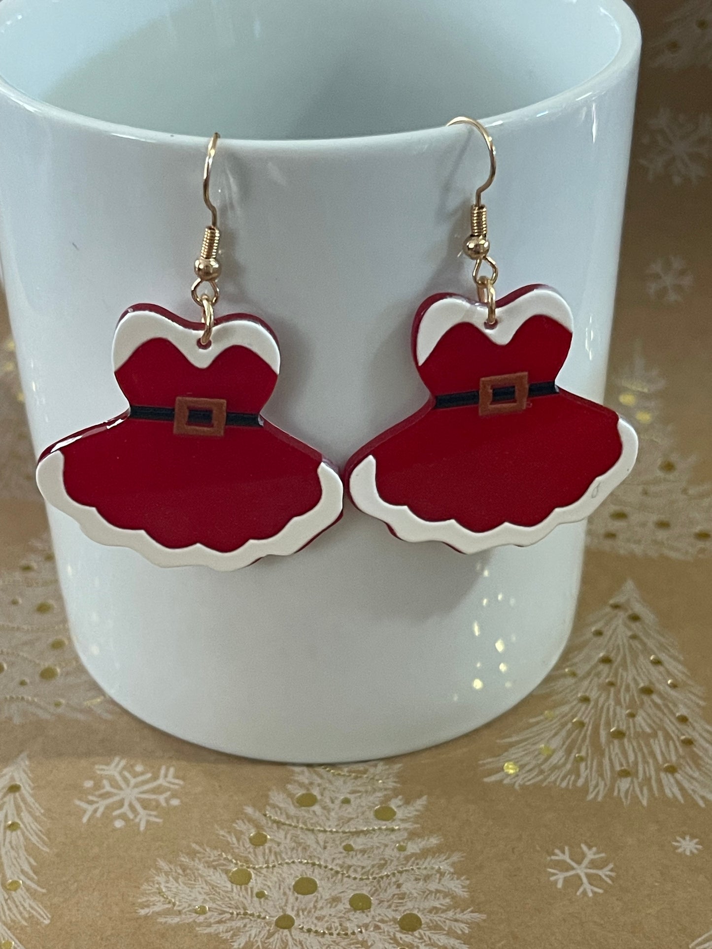 Mrs. Claus Earrings