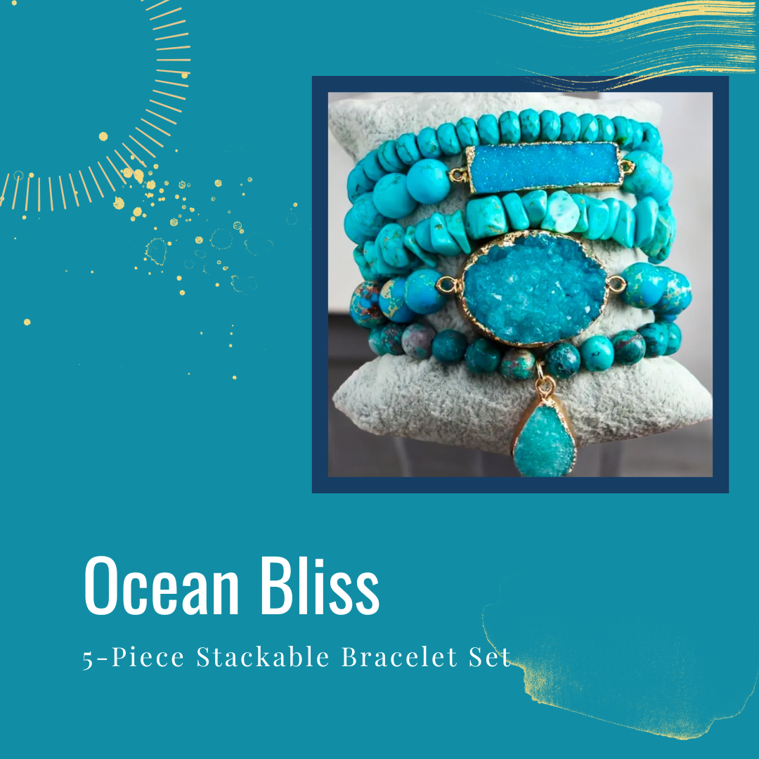 Ocean Bliss Stackable Bracelet Set