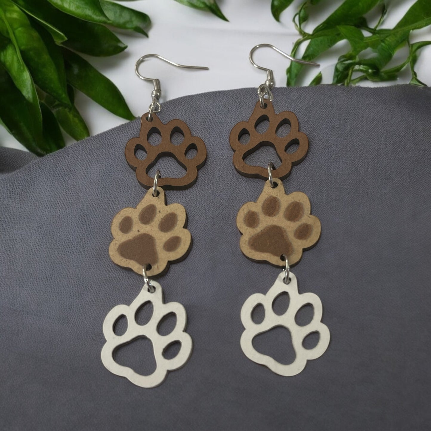 Paw Print Earrings