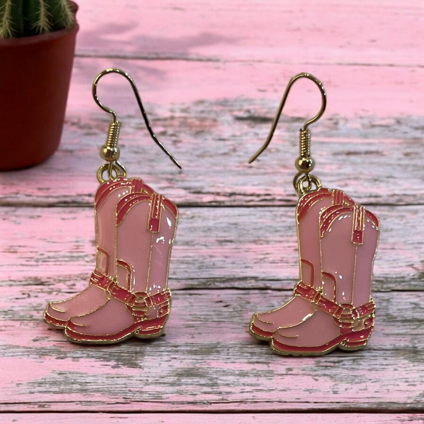 Pretty in Pink Cowgirl Earrings