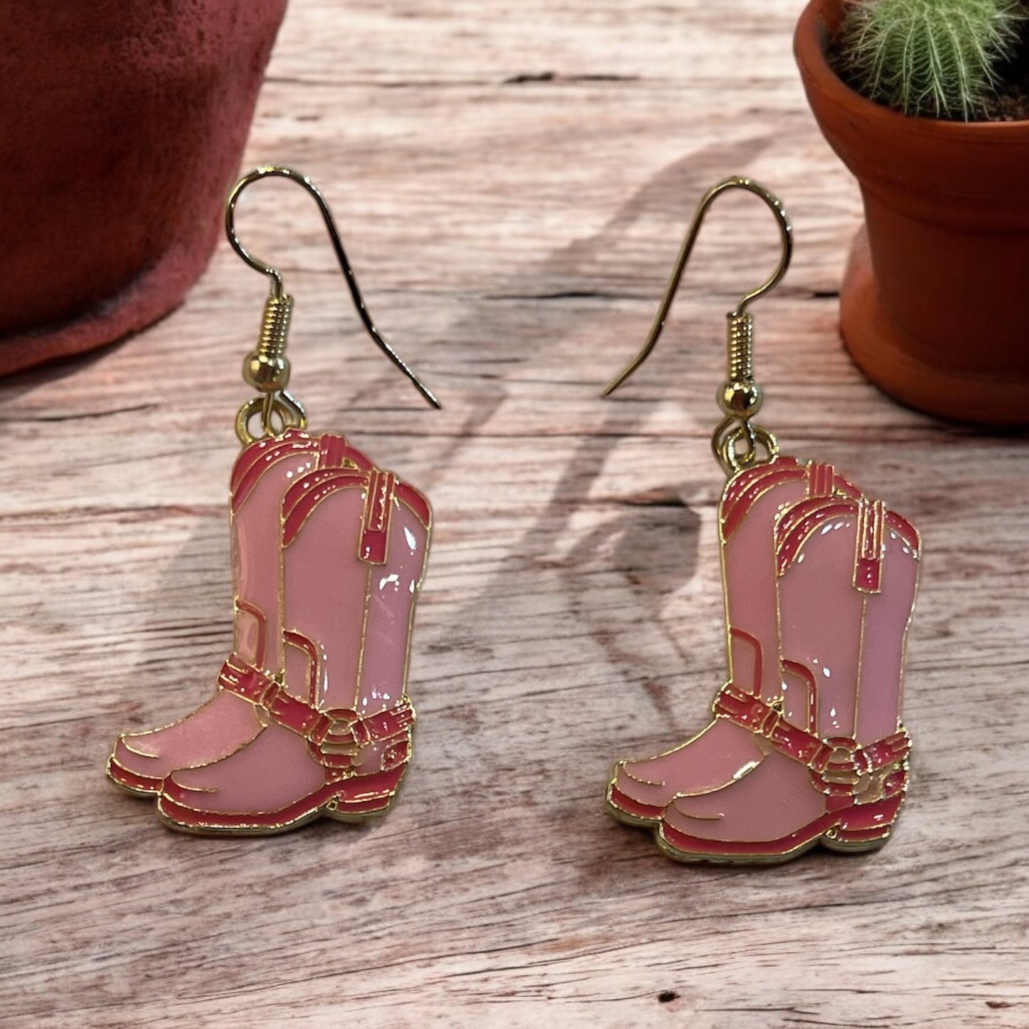 Pretty in Pink Cowgirl Earrings