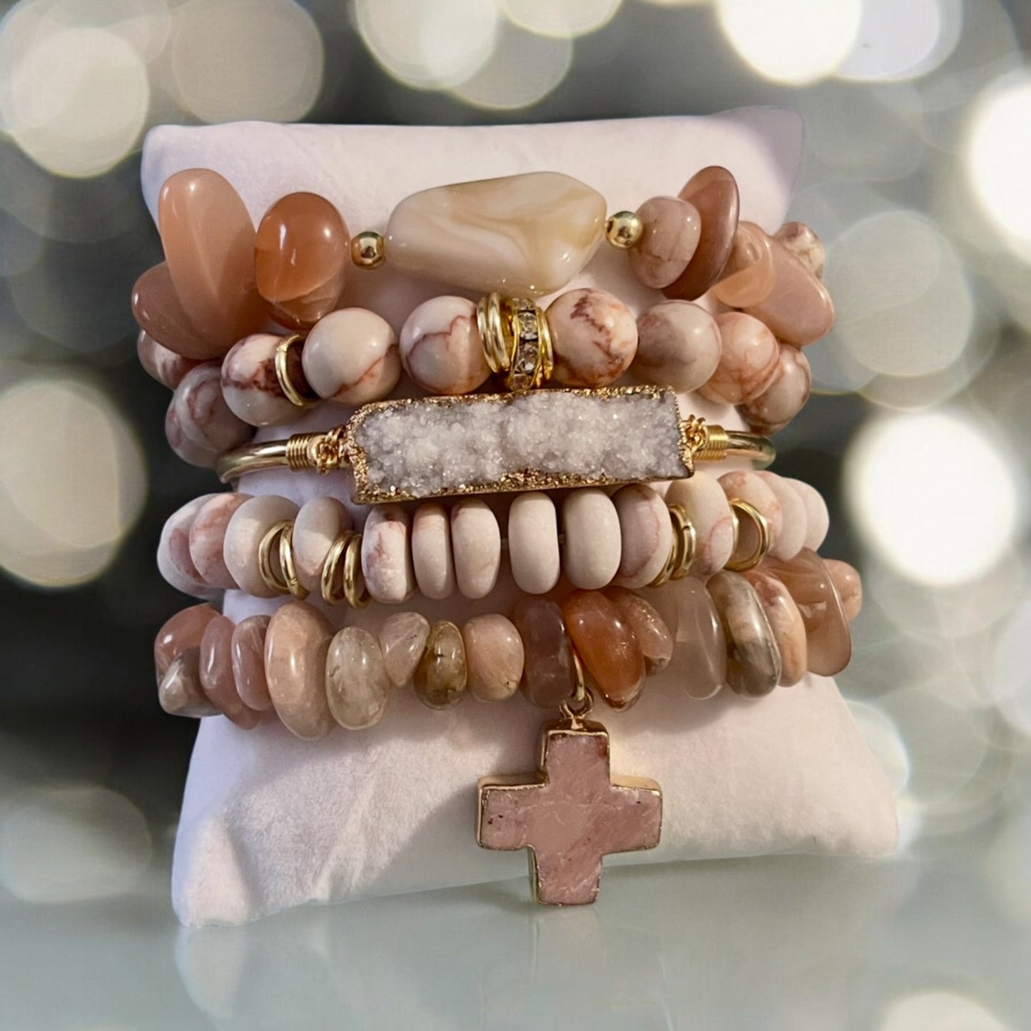 5-piece Cross Bracelet Set