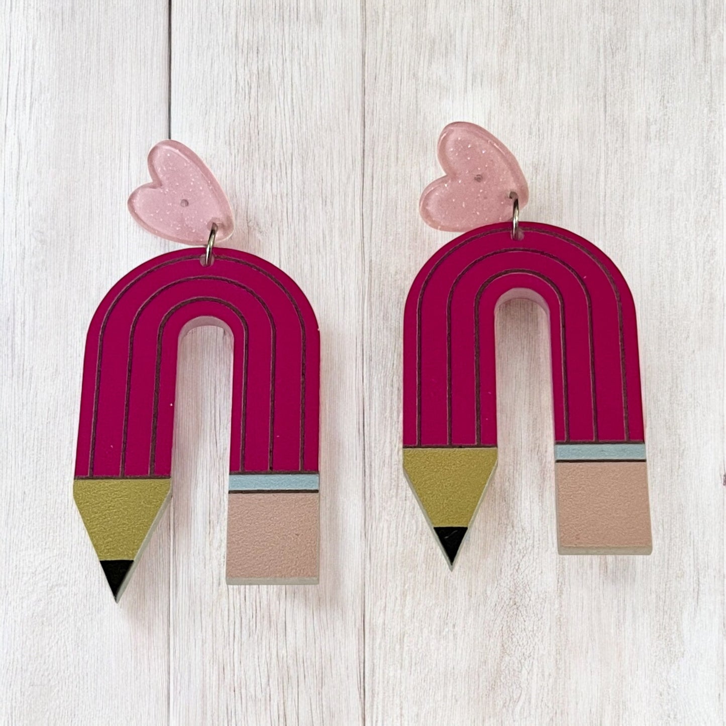 Love to Learn Pencil Earrings