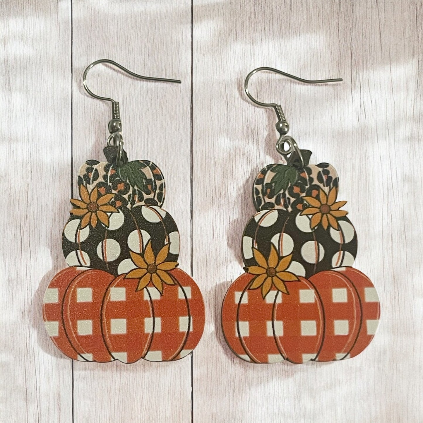 Tiered Pumpkin Patch Earrings