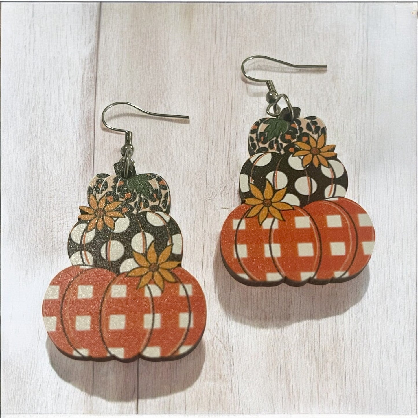Tiered Pumpkin Patch Earrings