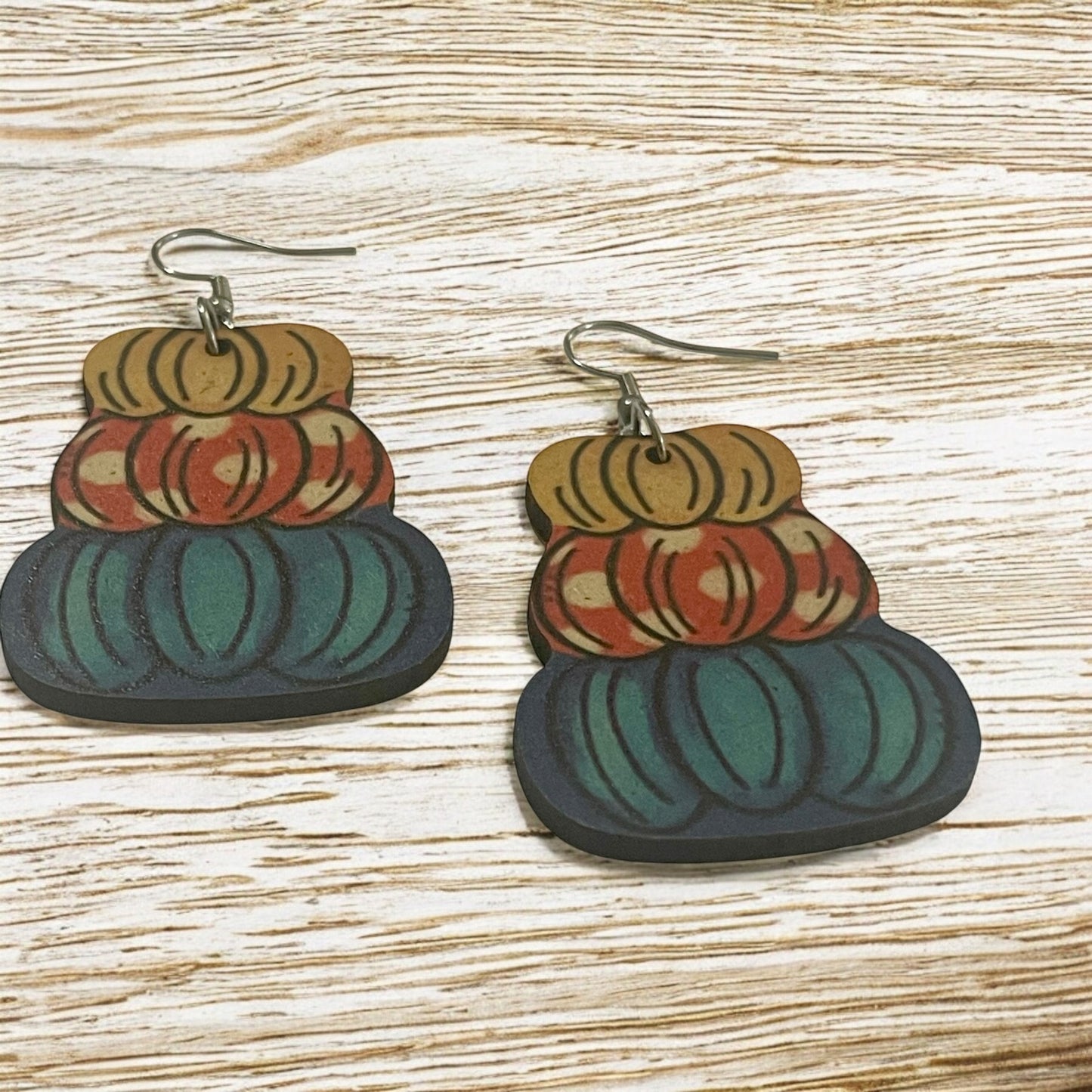 Stacked Autumn Pumpkins