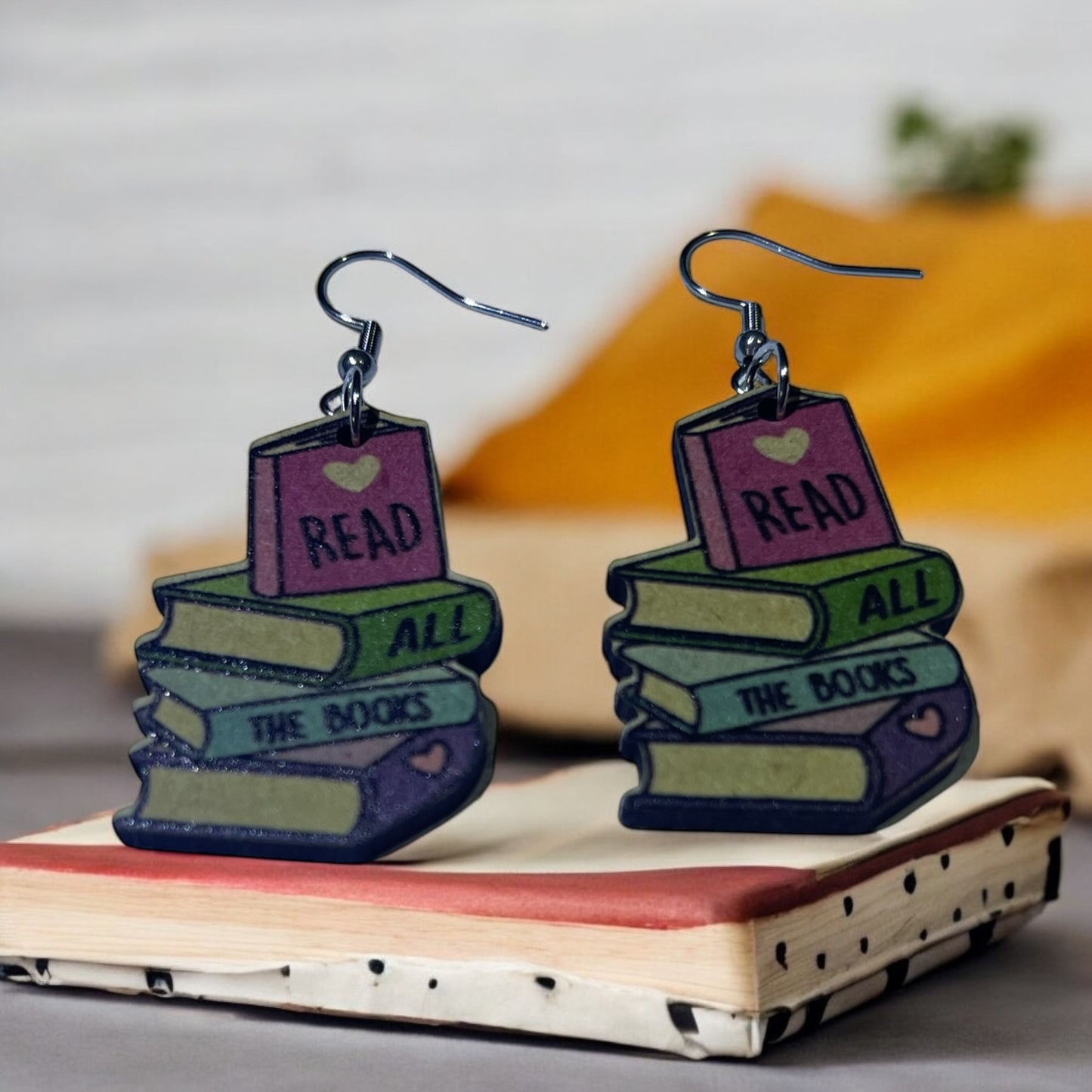 Read All the Books Earrings