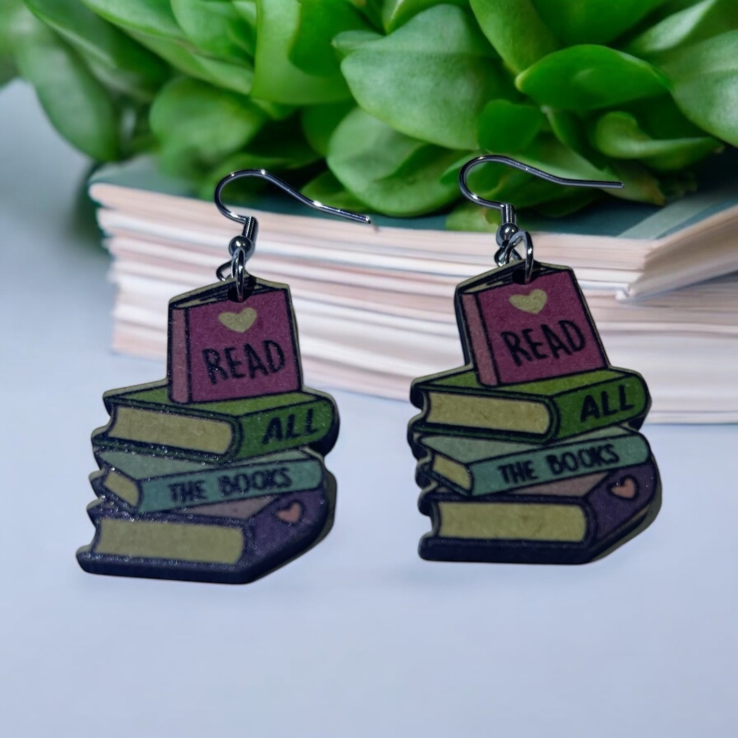 Read All the Books Earrings