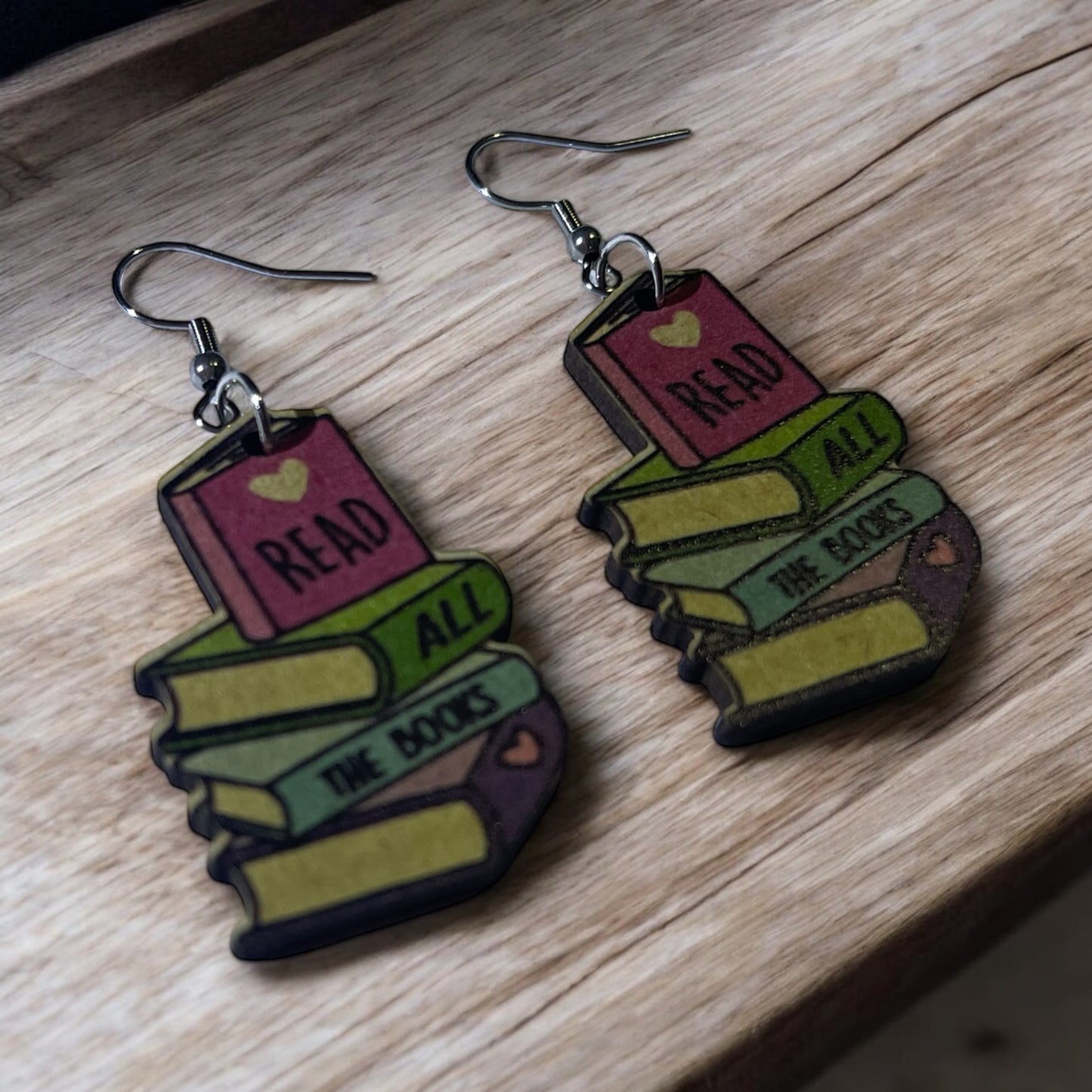 Read All the Books Earrings