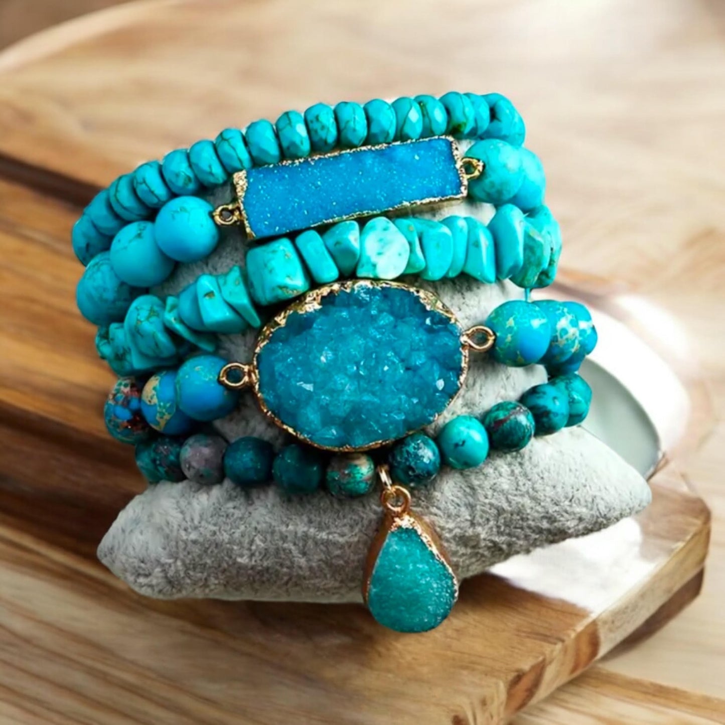 Ocean Bliss Stackable Bracelet Set