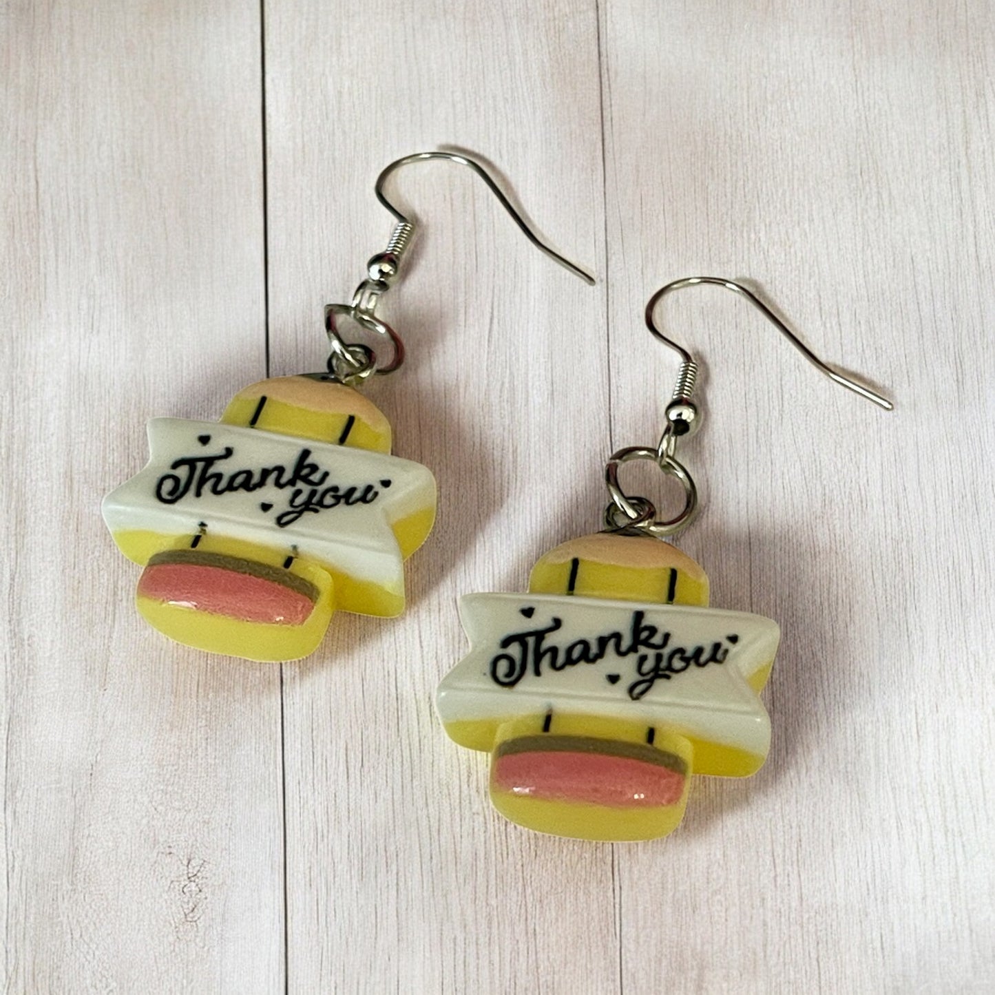 Grateful Pencil Note Earrings