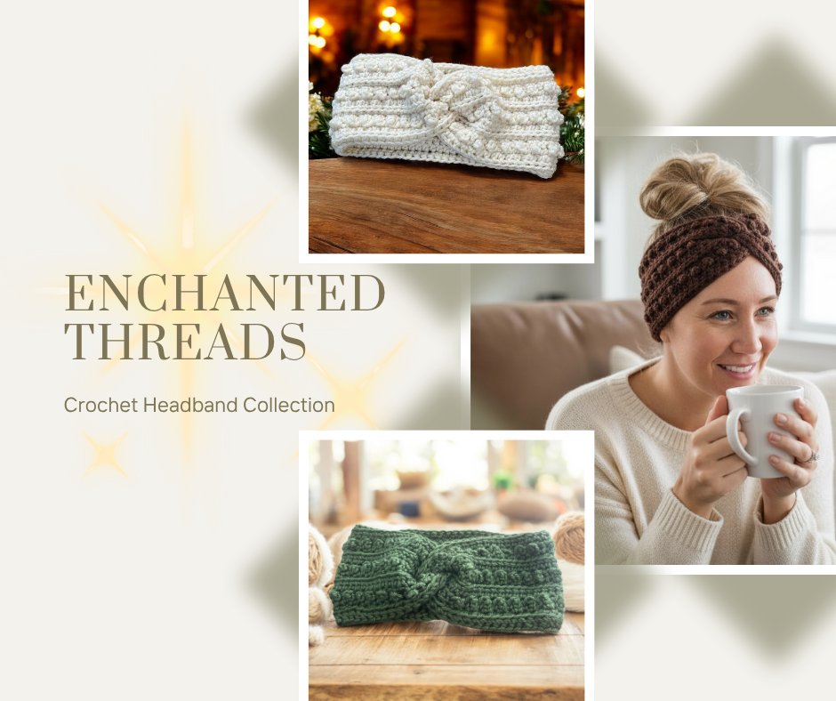 Enchanted Threads Crochet Headband Collection