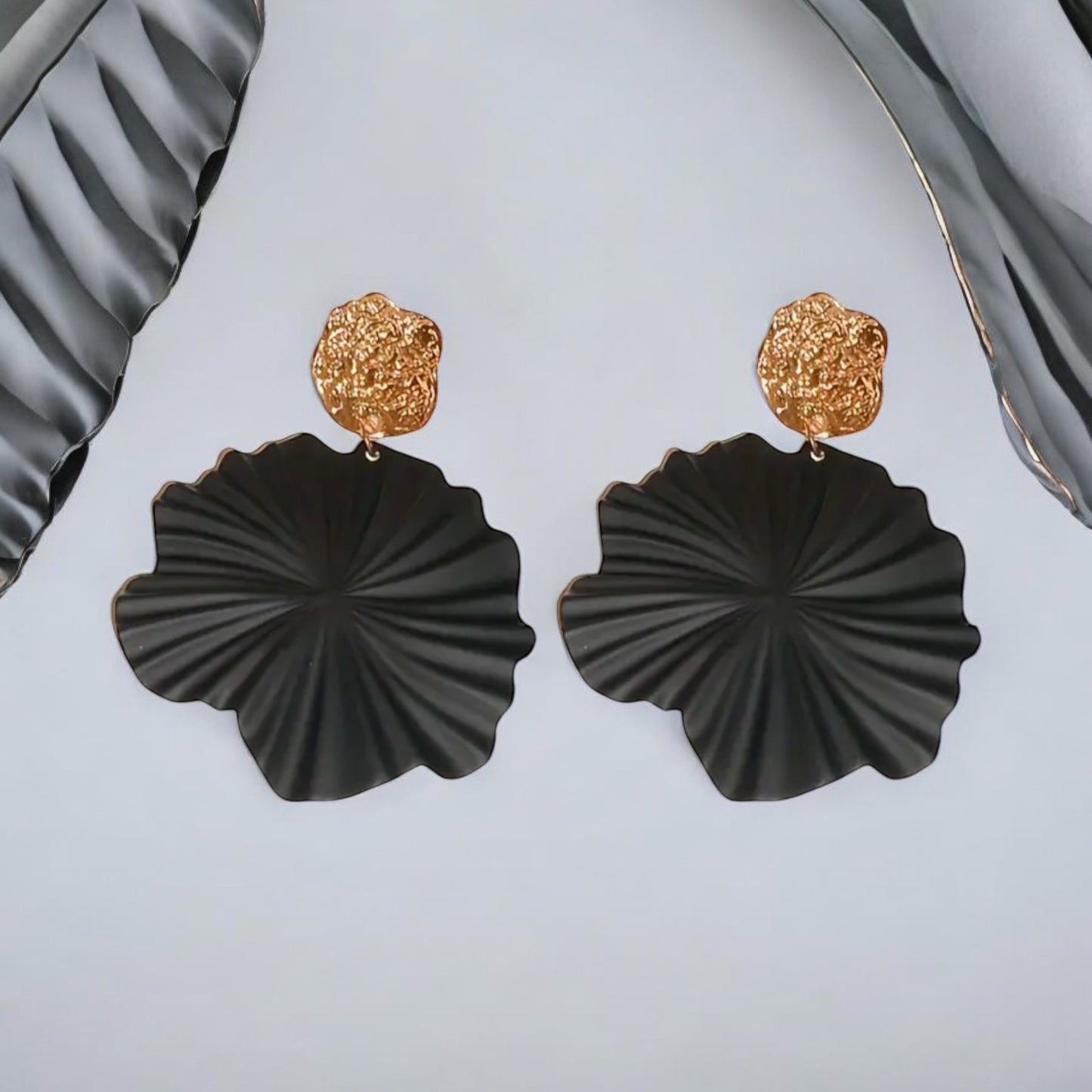 Black Elegance Statement Earrings