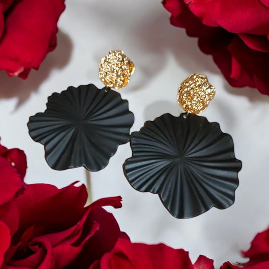 Black Elegance Statement Earrings