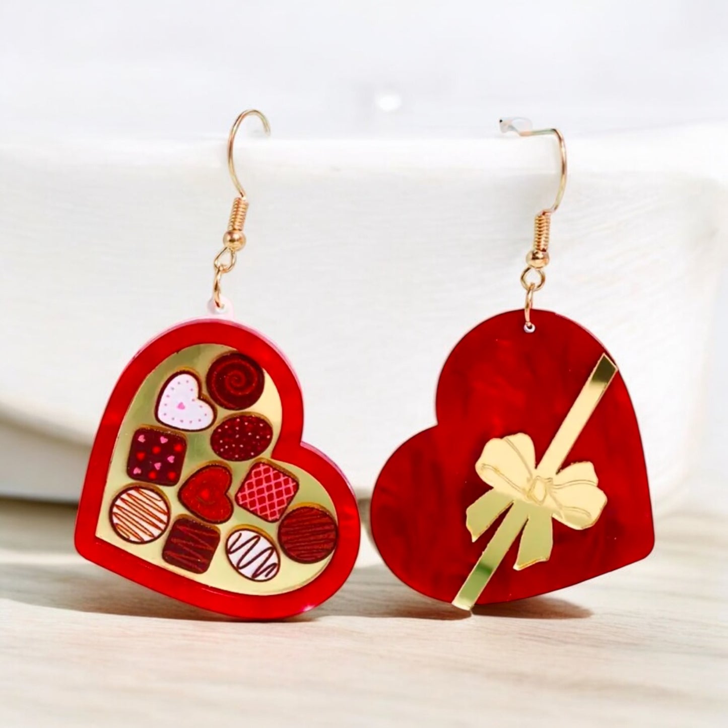 Sweetheart Chocolate Box Earrings
