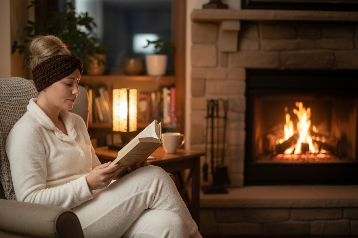 Enchanted Twist Crochet Headband - Dark Brown