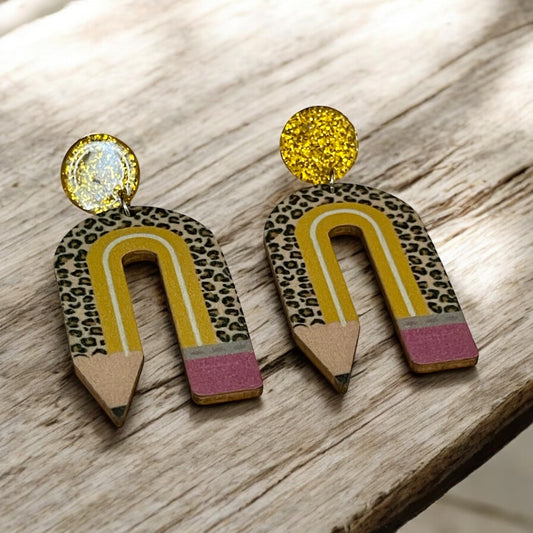 Fierce & Focused Pencil Earrings