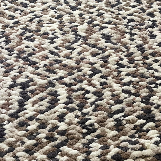 Handmade Cow Print Chunky Chenille Blanket – Ultra Soft & Cozy