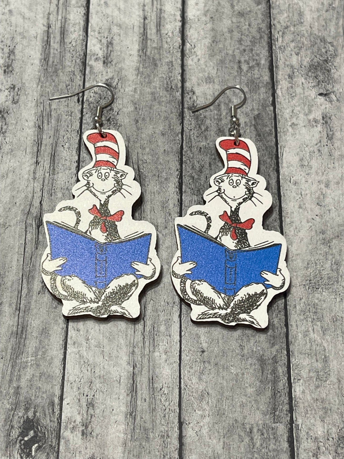 Dr. Seuss Wooden Earrings
