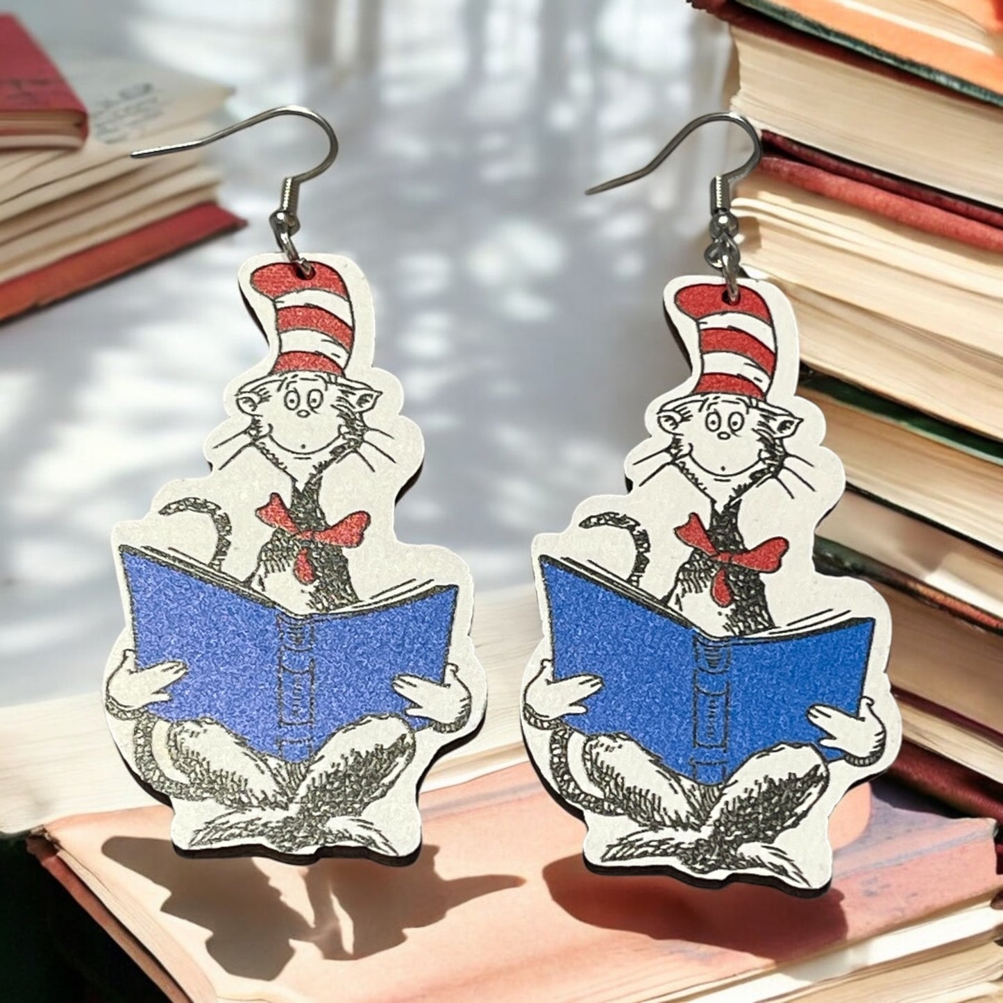 Dr. Seuss Wooden Earrings